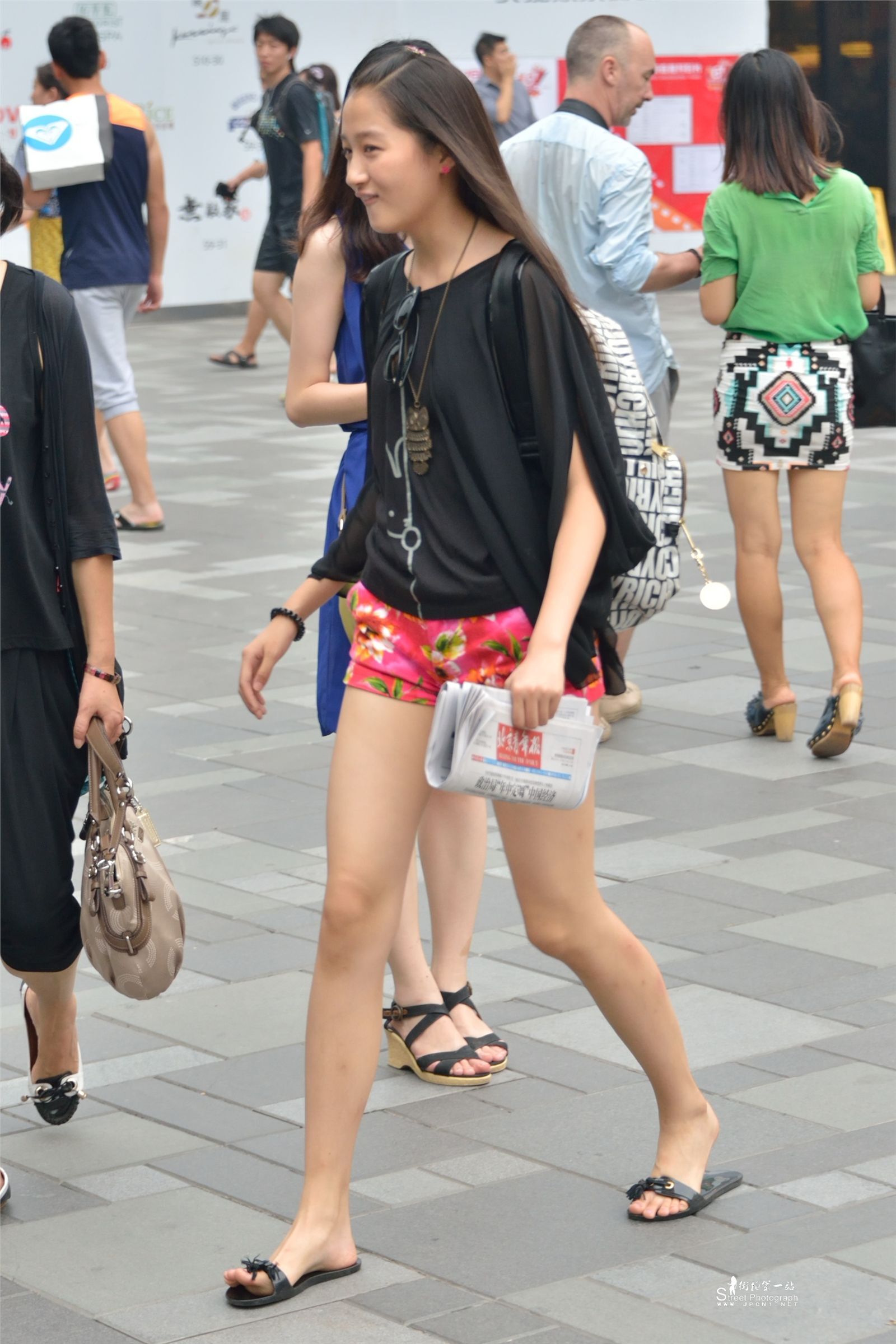 原创街拍丝袜美女041