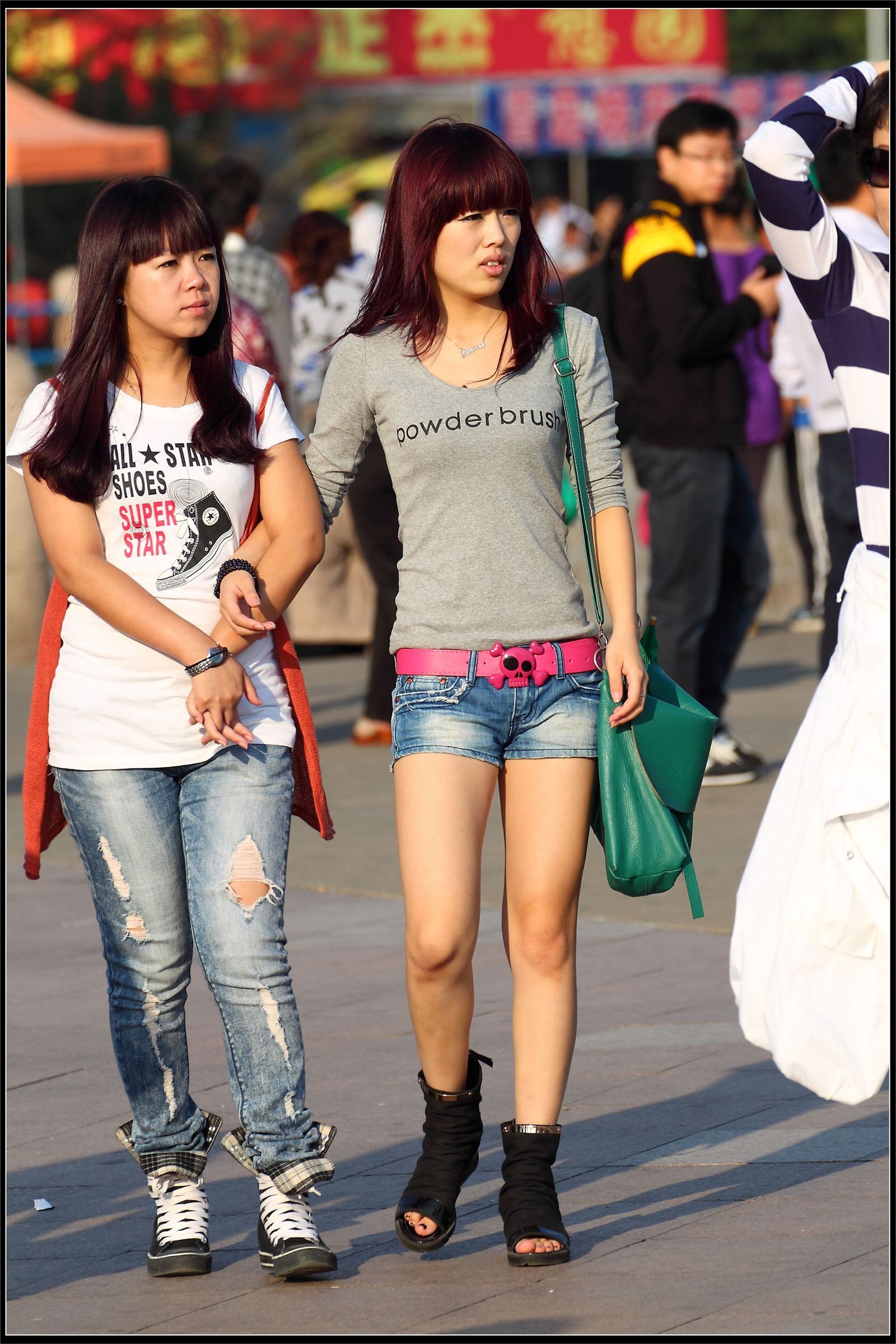 原创街拍丝袜美女041