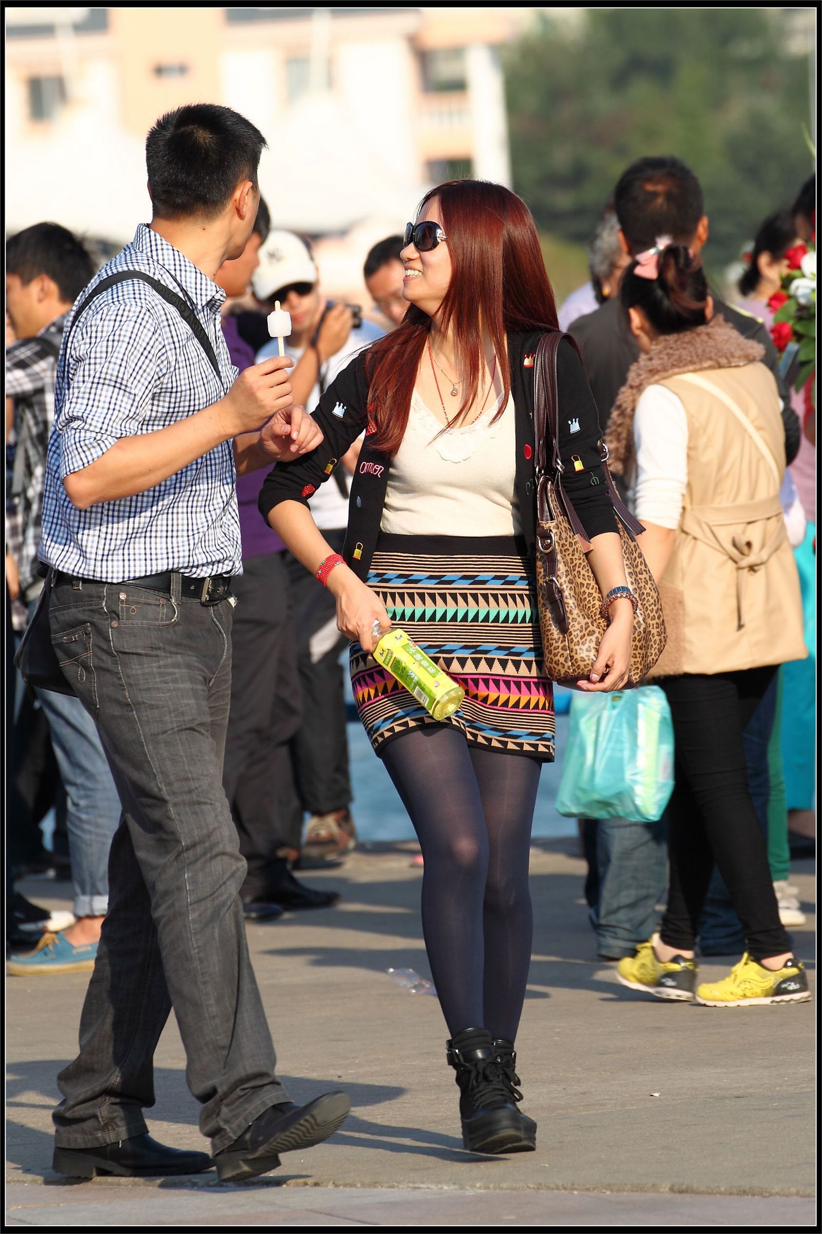 原创街拍丝袜美女041