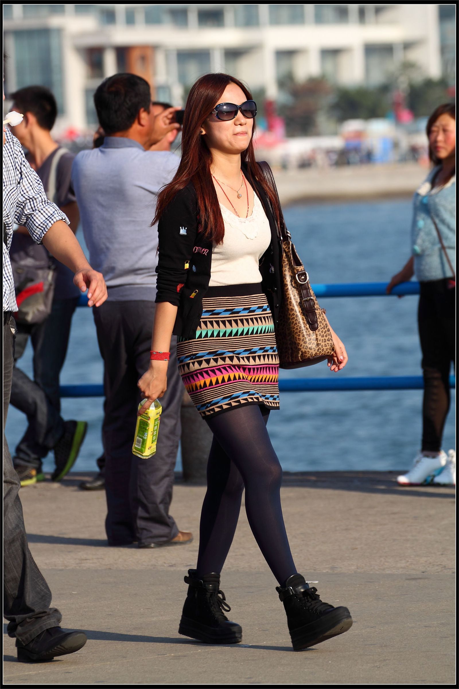 原创街拍丝袜美女041