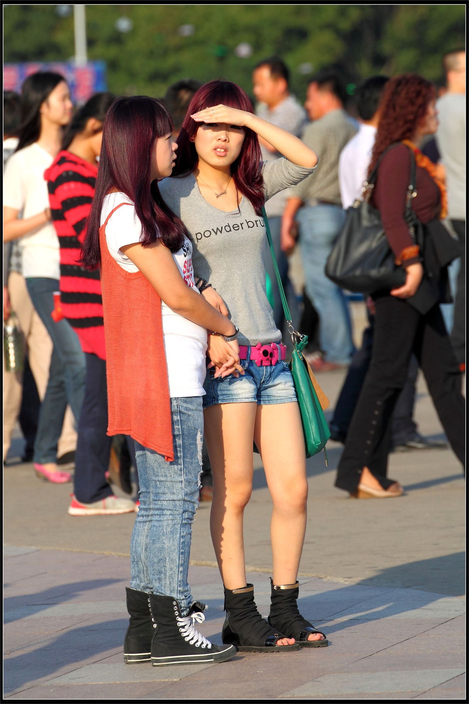 原创街拍丝袜美女041