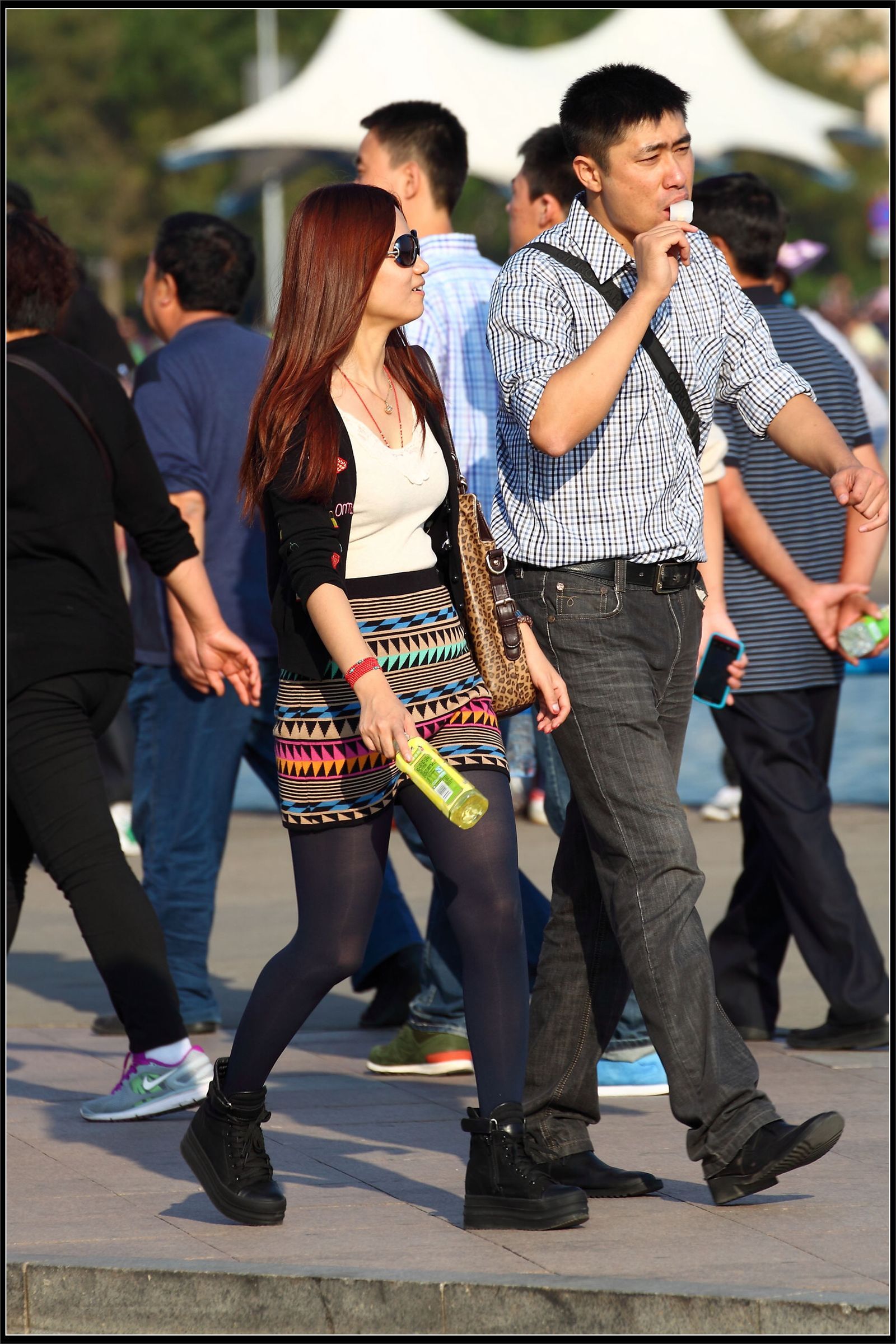 原创街拍丝袜美女041