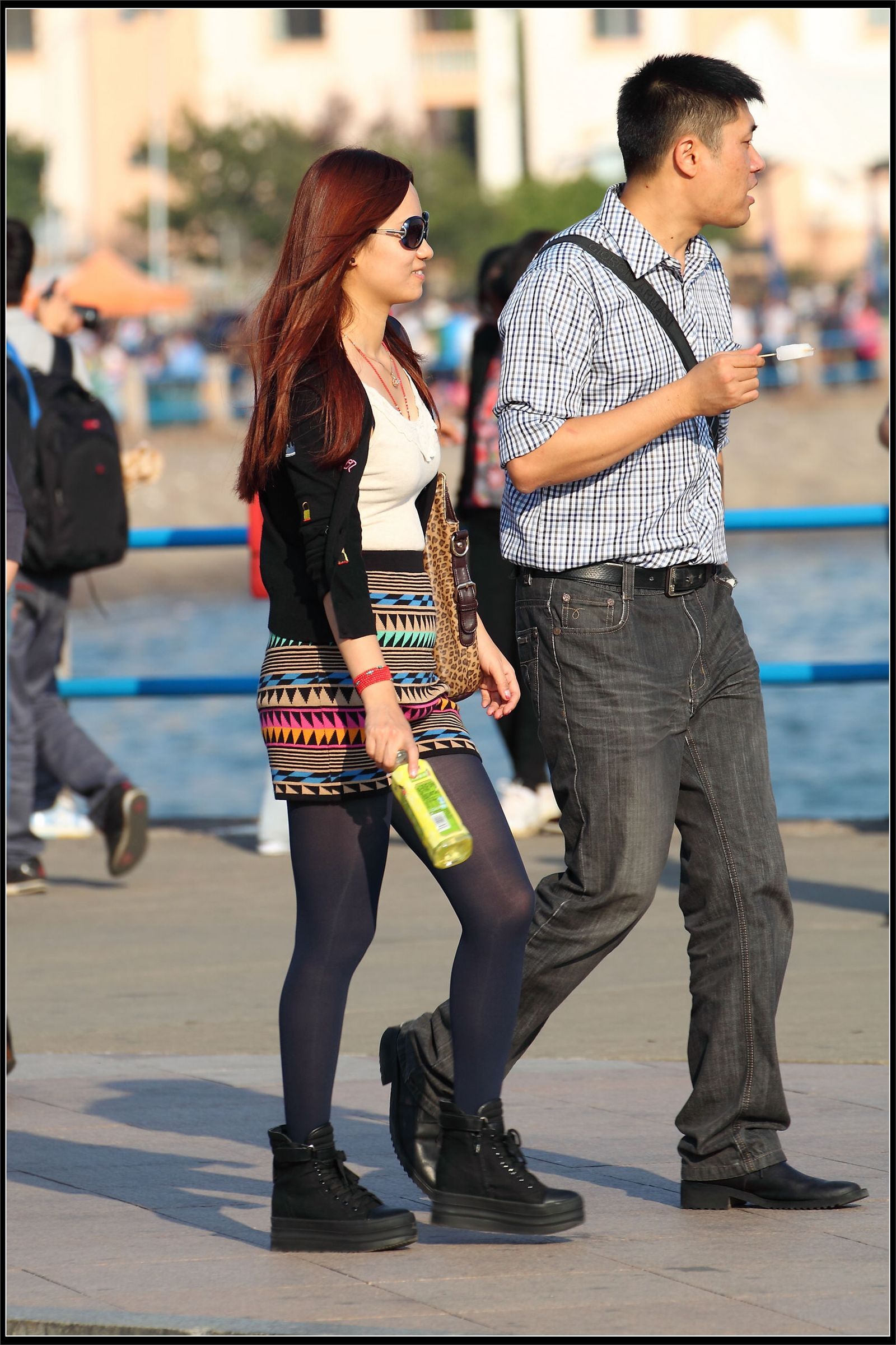 原创街拍丝袜美女041