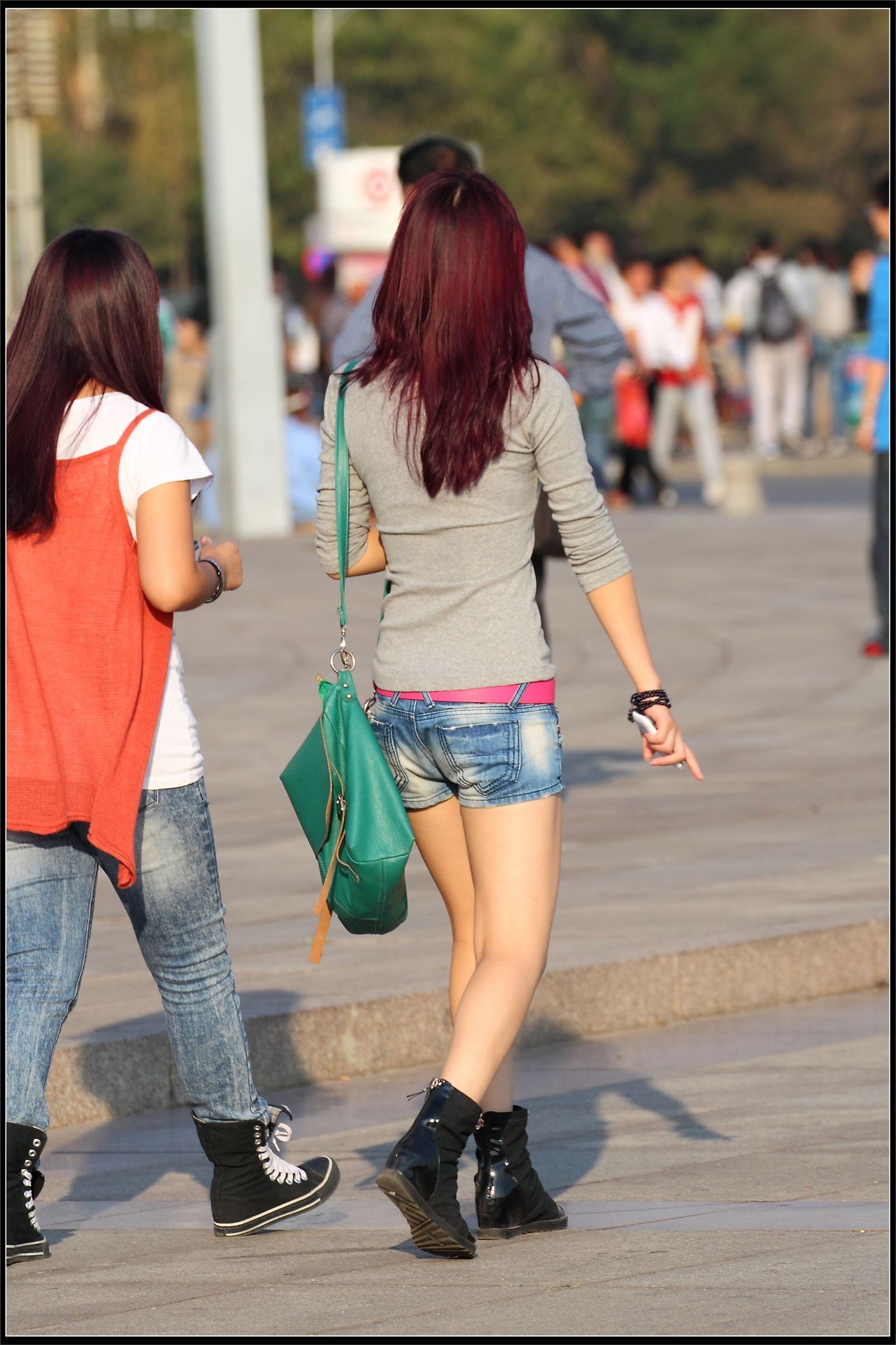 原创街拍丝袜美女041