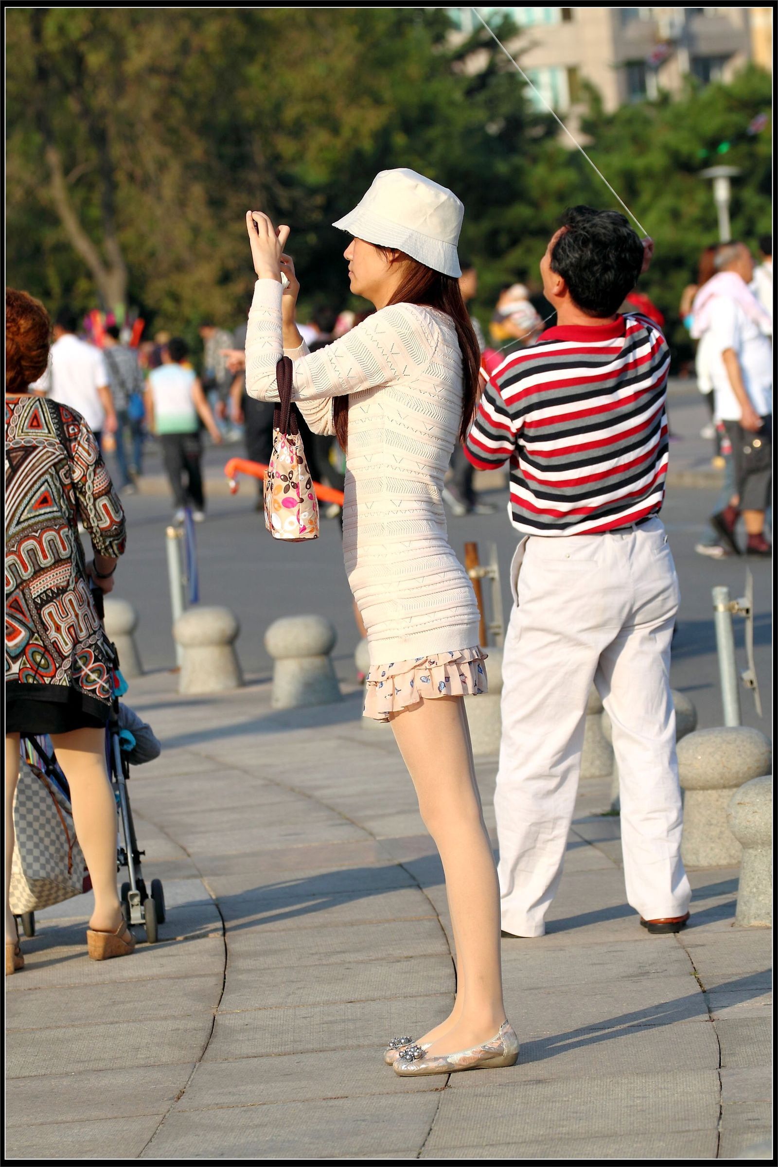 原创街拍丝袜美女041