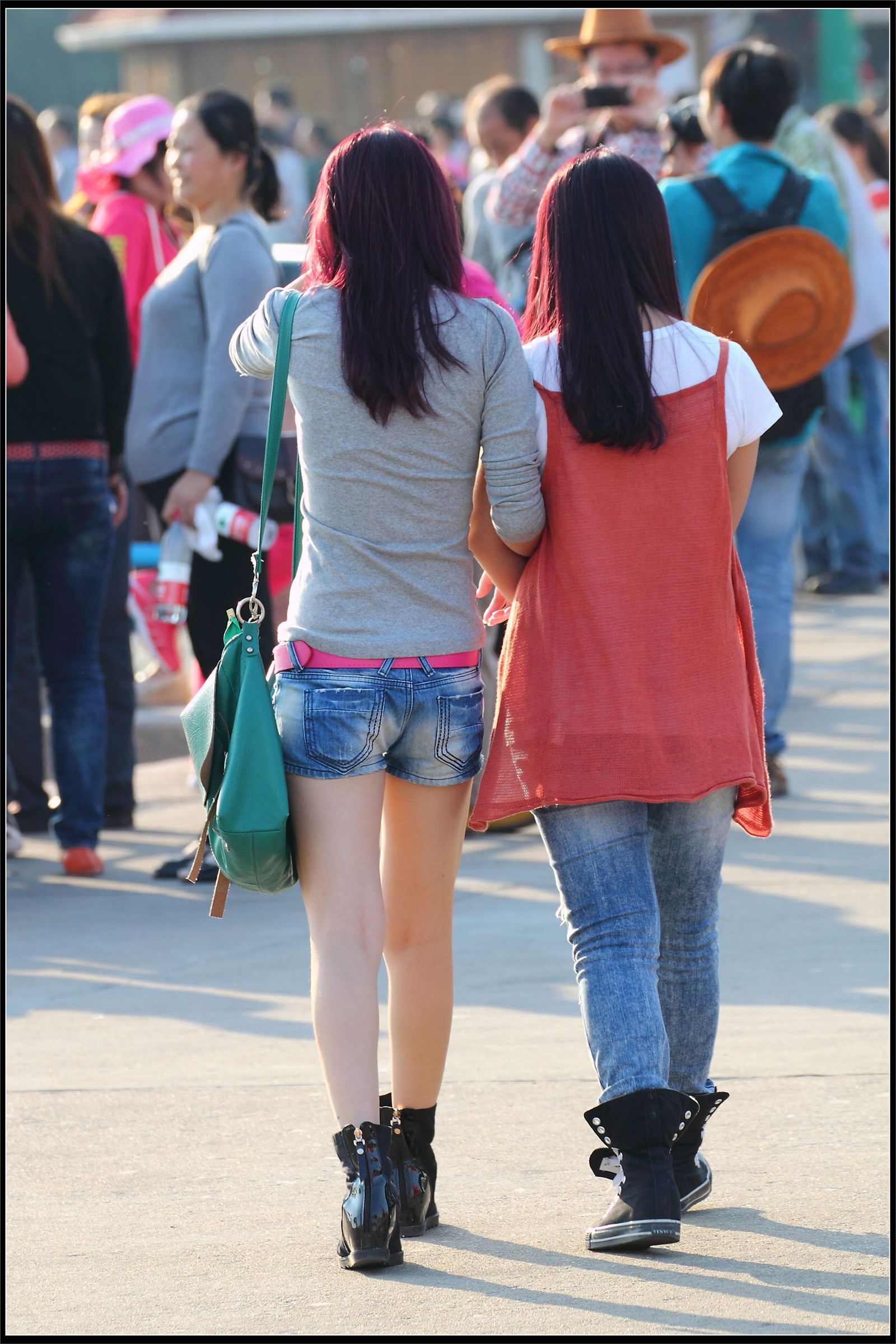 原创街拍丝袜美女041