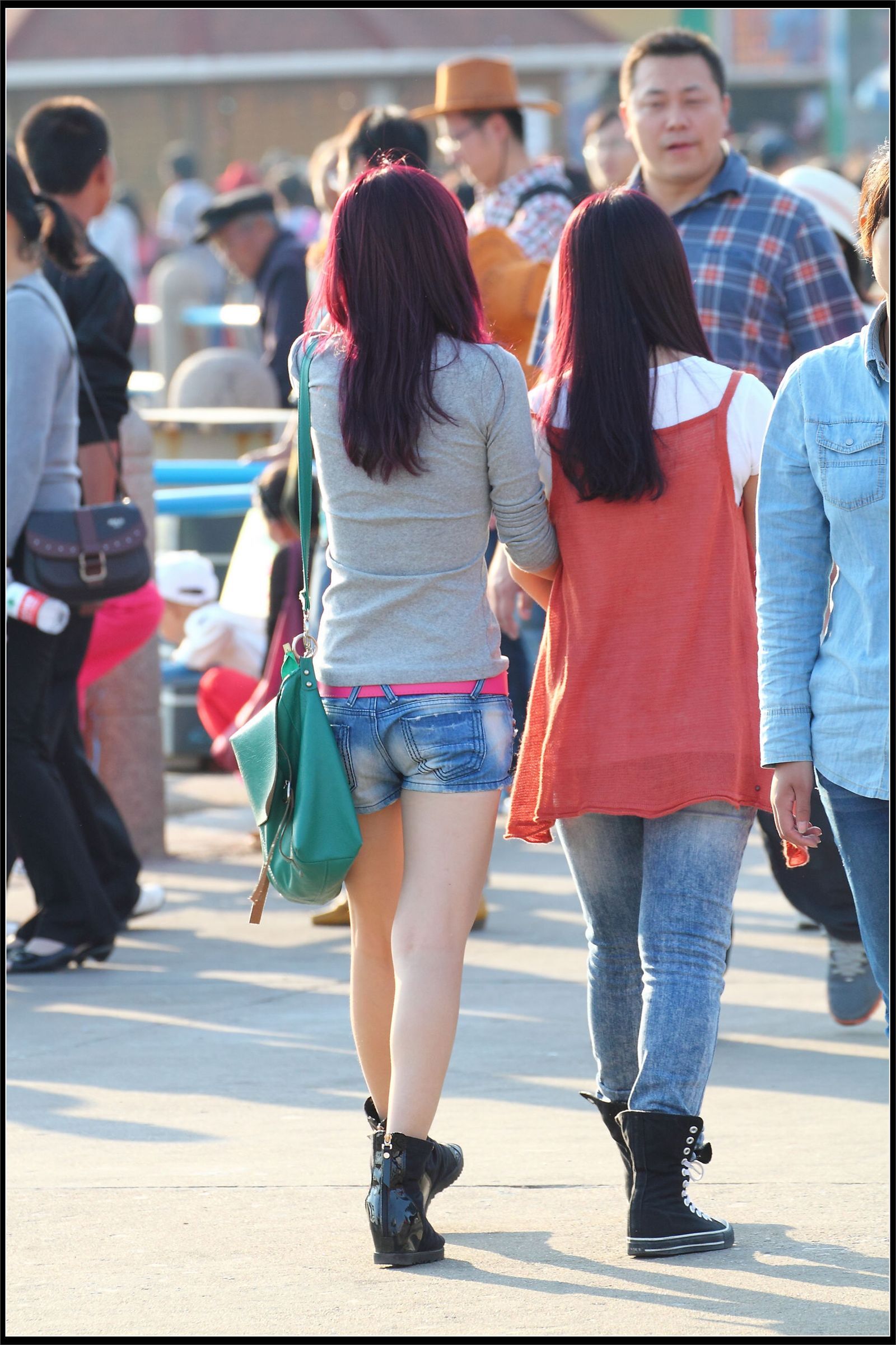 原创街拍丝袜美女041