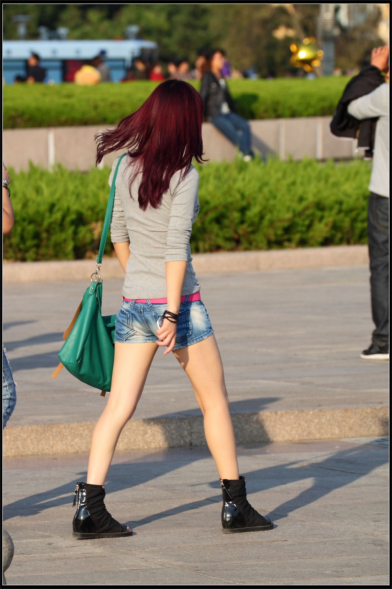 原创街拍丝袜美女041