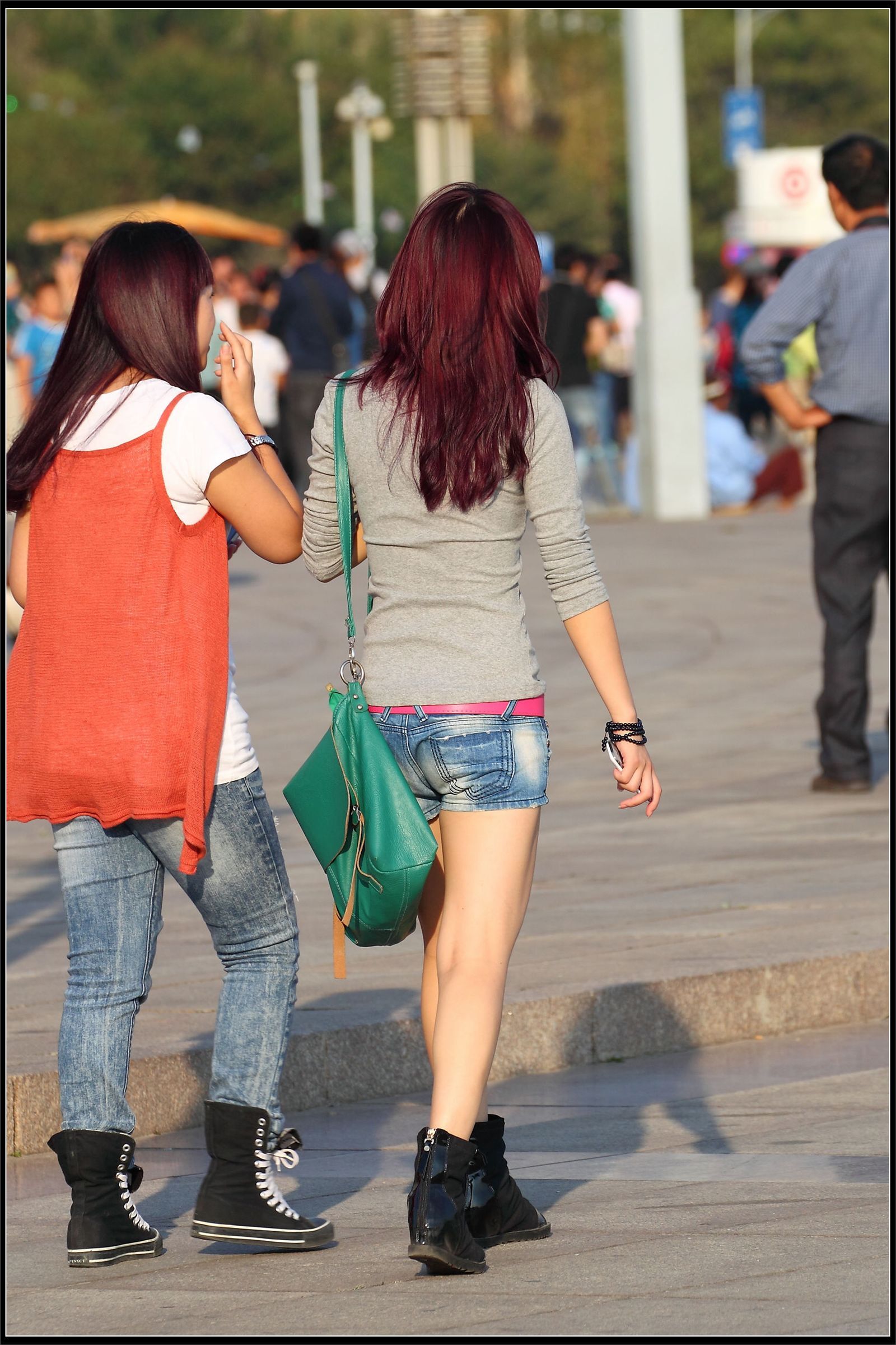 原创街拍丝袜美女041