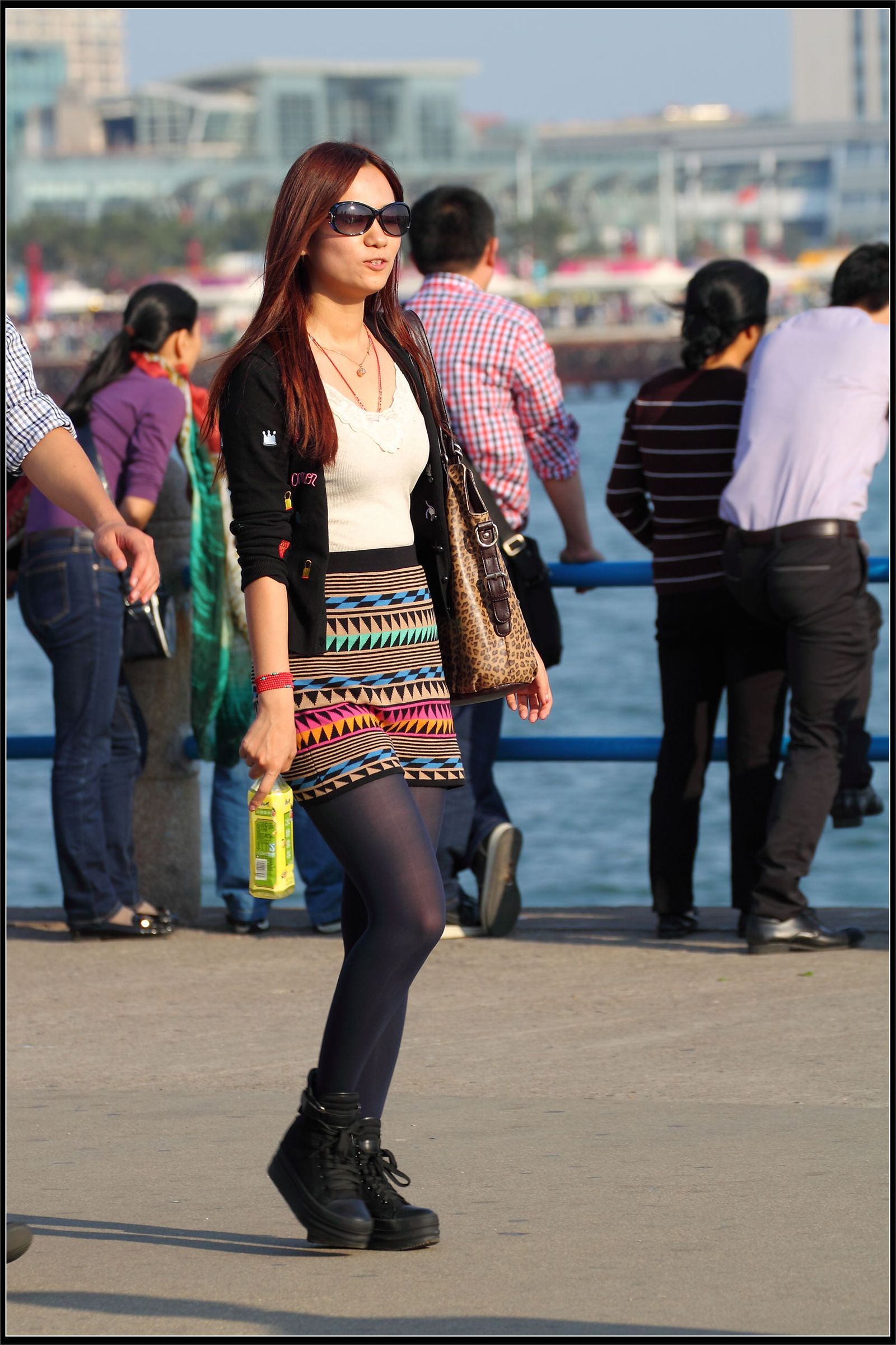 原创街拍丝袜美女041