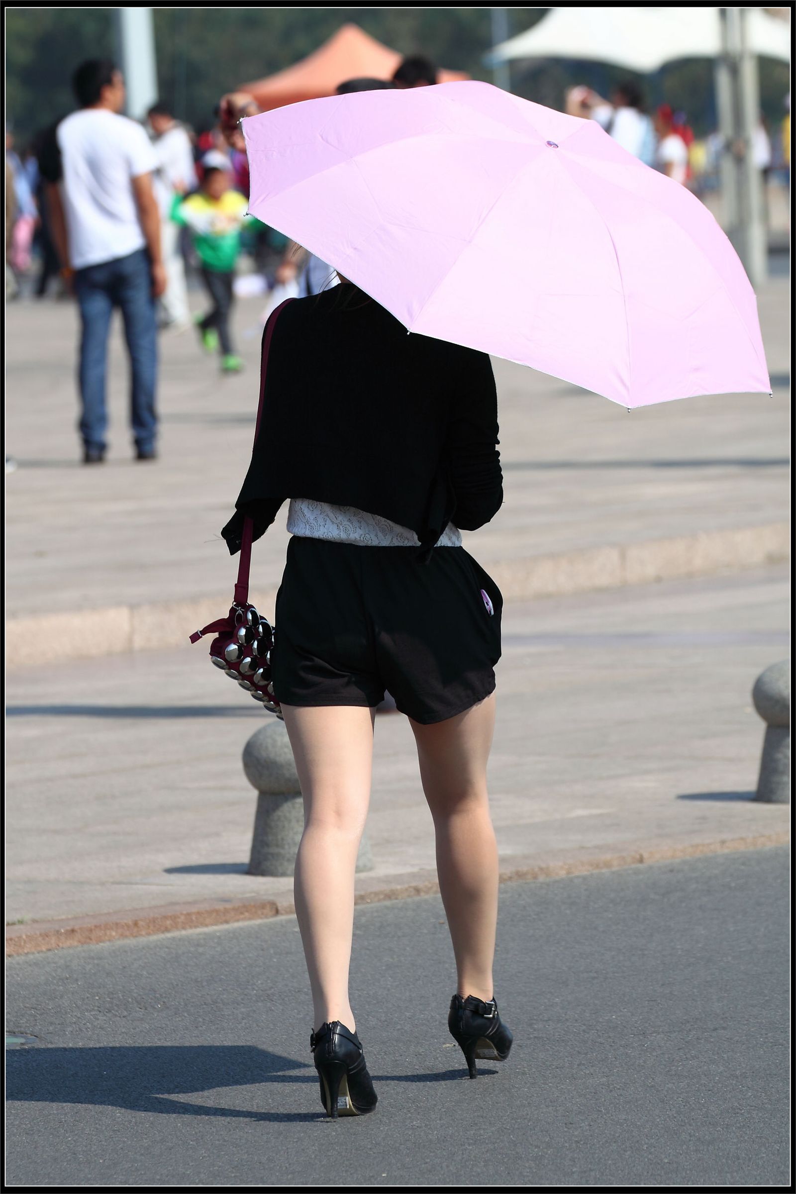 原创街拍丝袜美女042