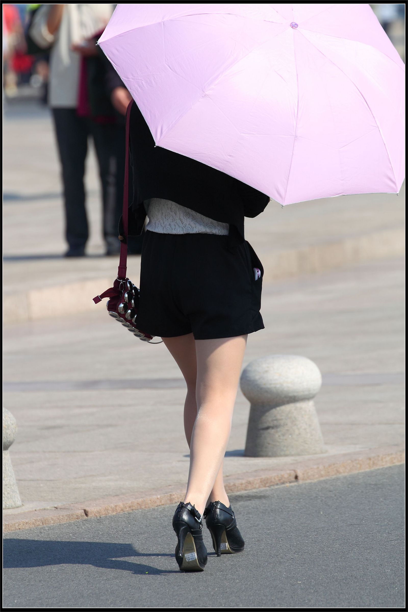 原创街拍丝袜美女042