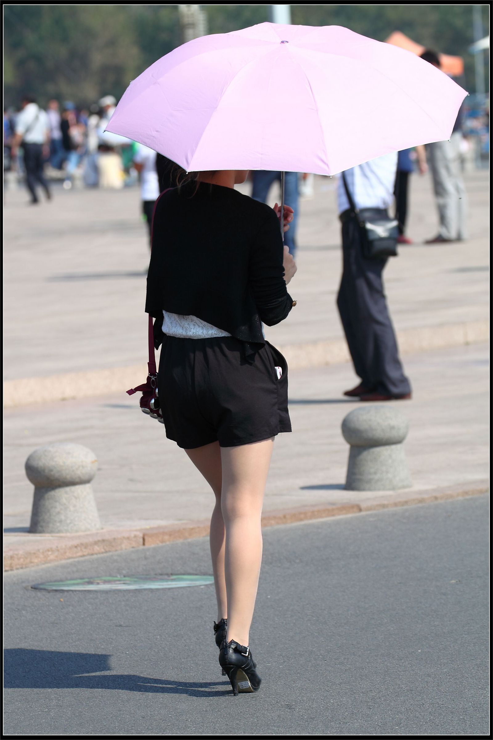 原创街拍丝袜美女042