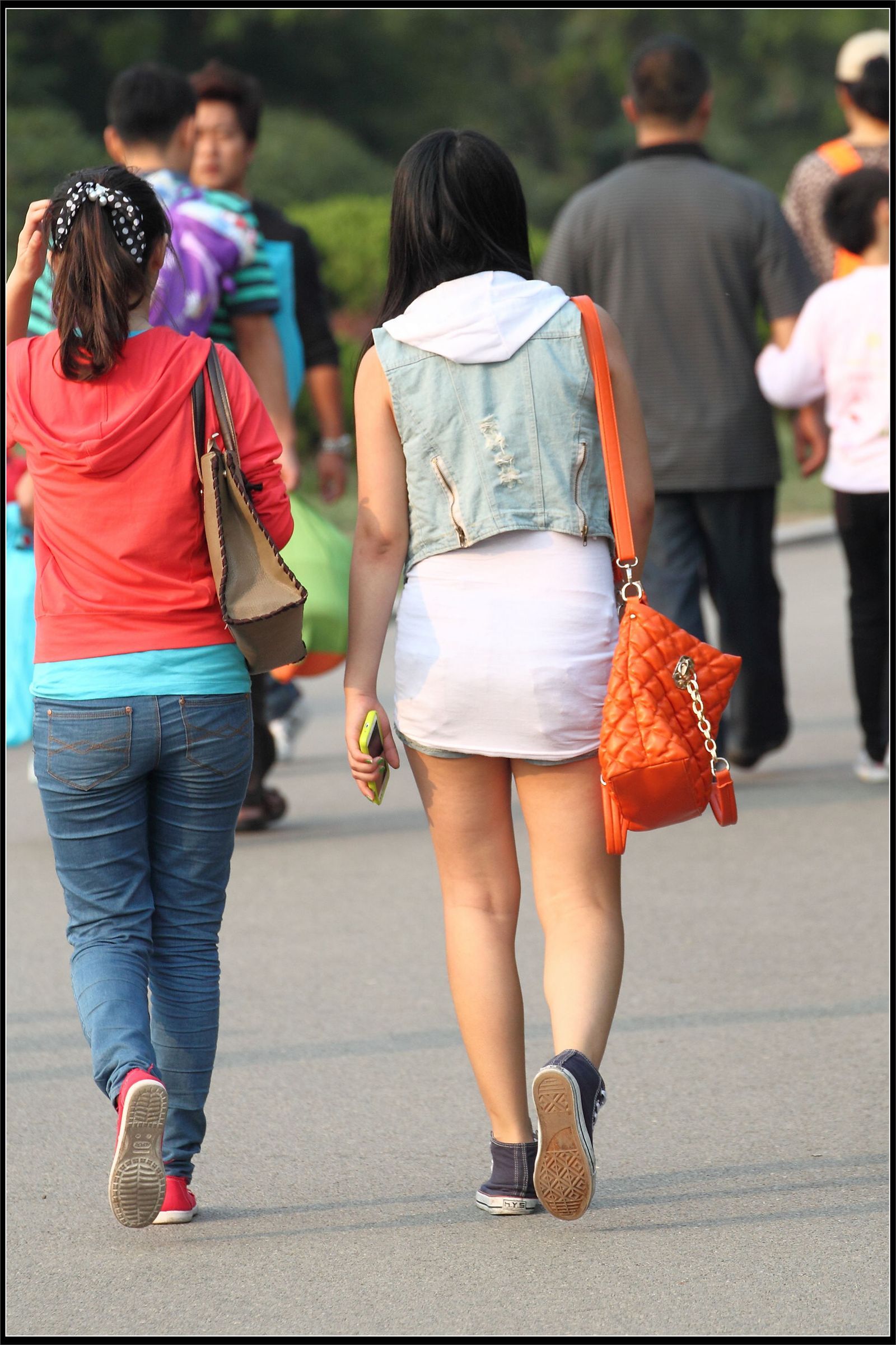 原创街拍丝袜美女042