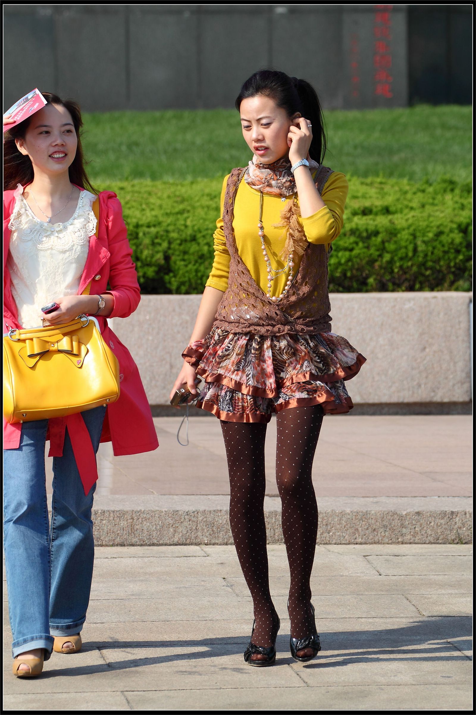 原创街拍丝袜美女042