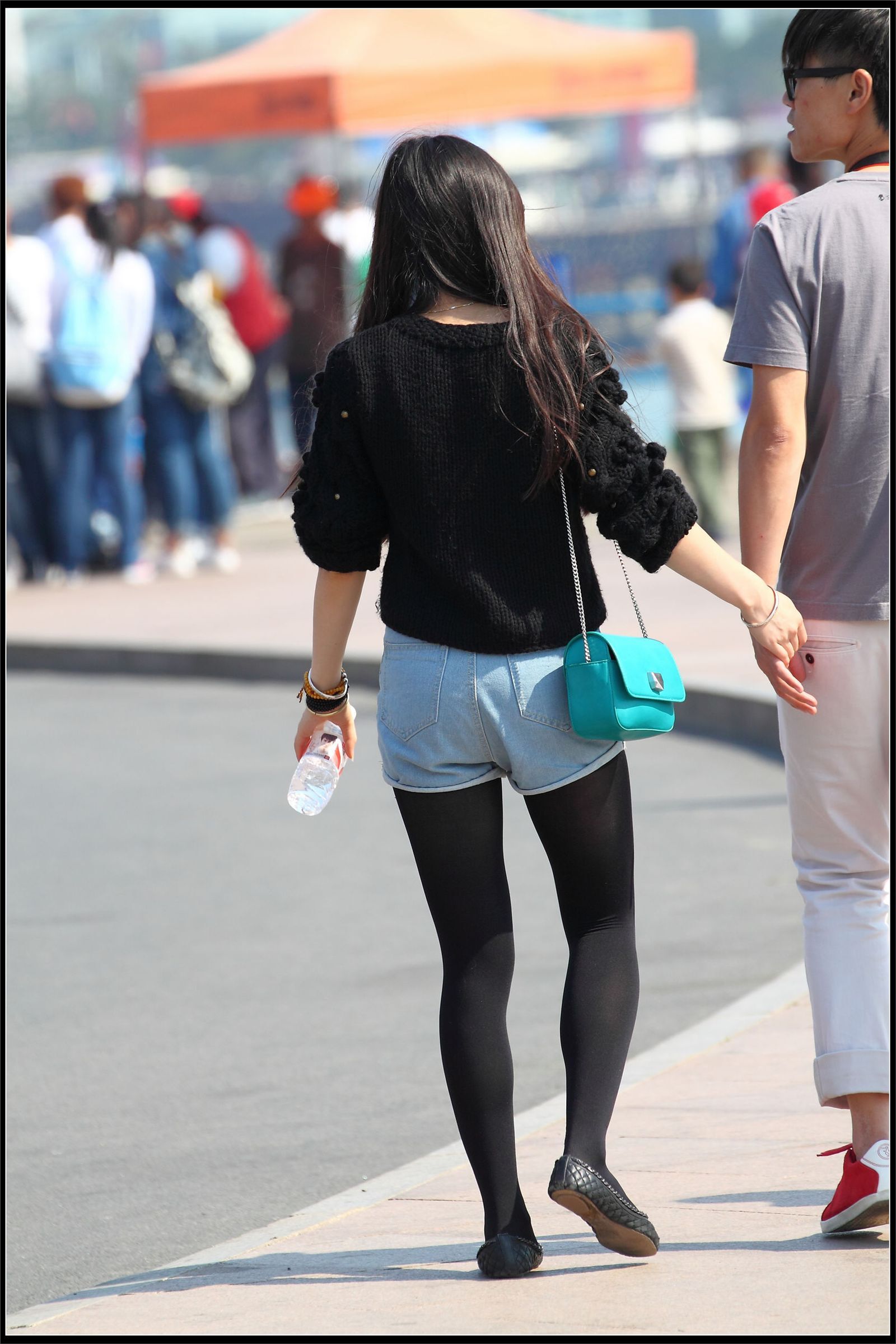 原创街拍丝袜美女042