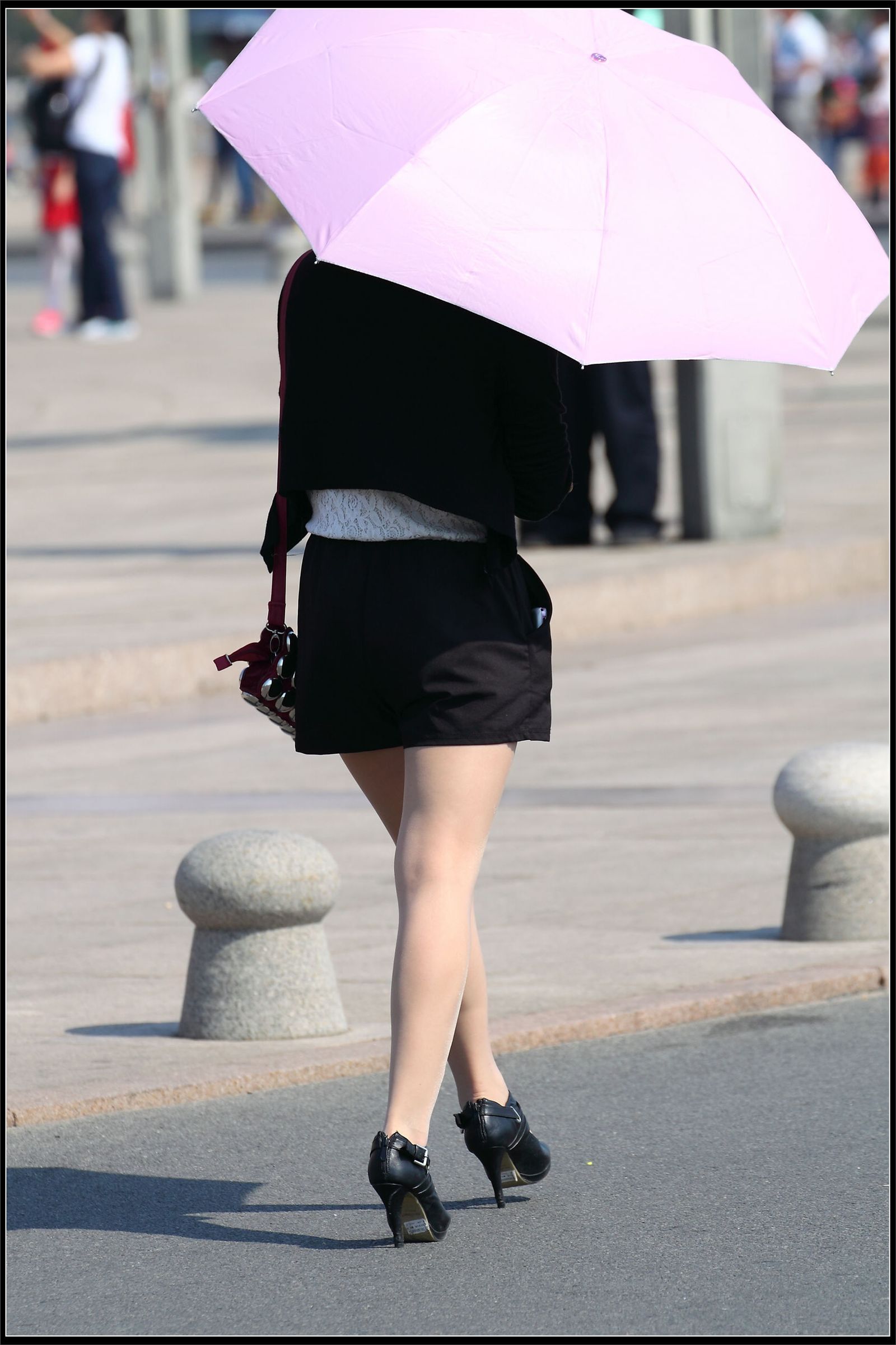 原创街拍丝袜美女042