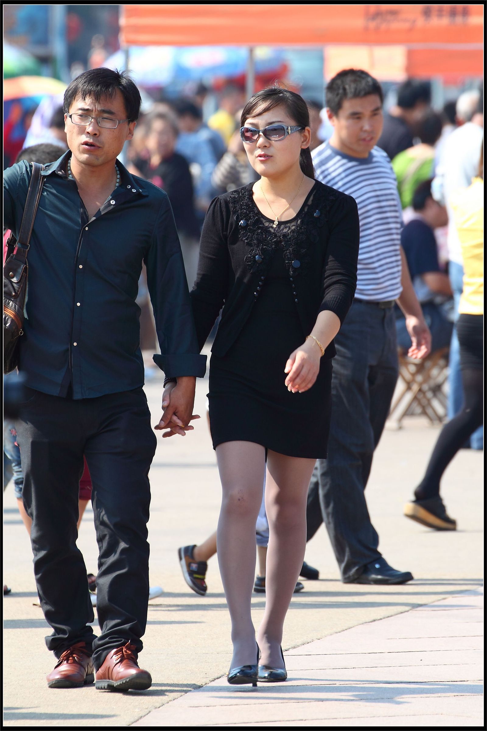 原创街拍丝袜美女042