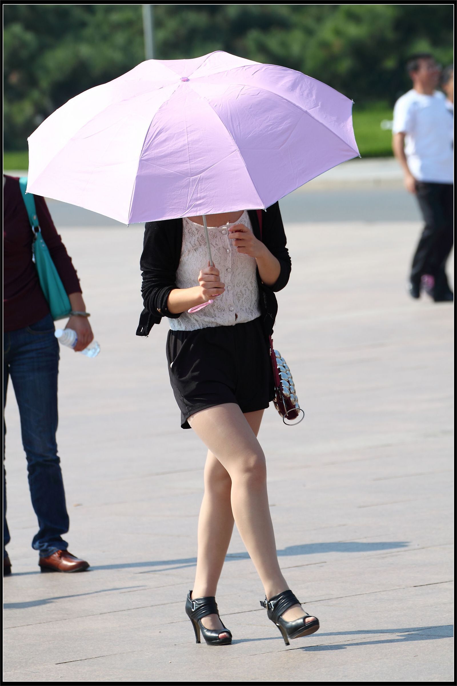 原创街拍丝袜美女042