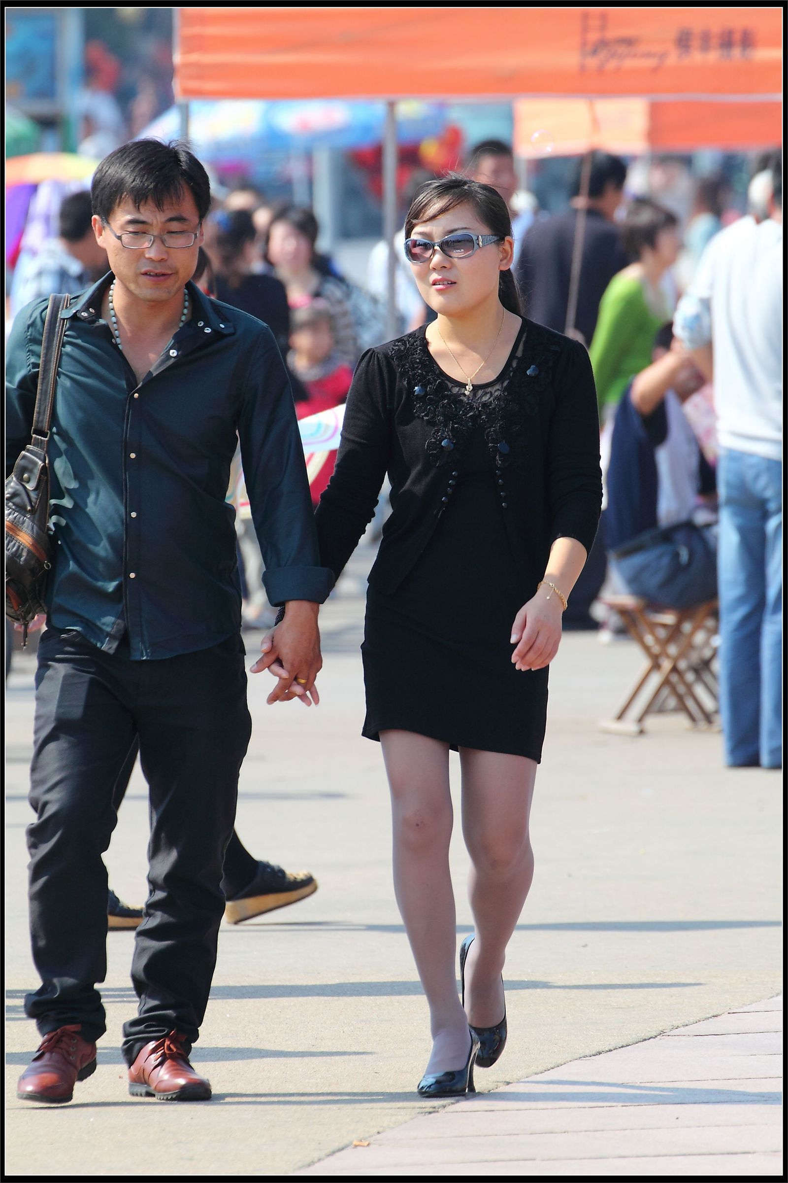 原创街拍丝袜美女042