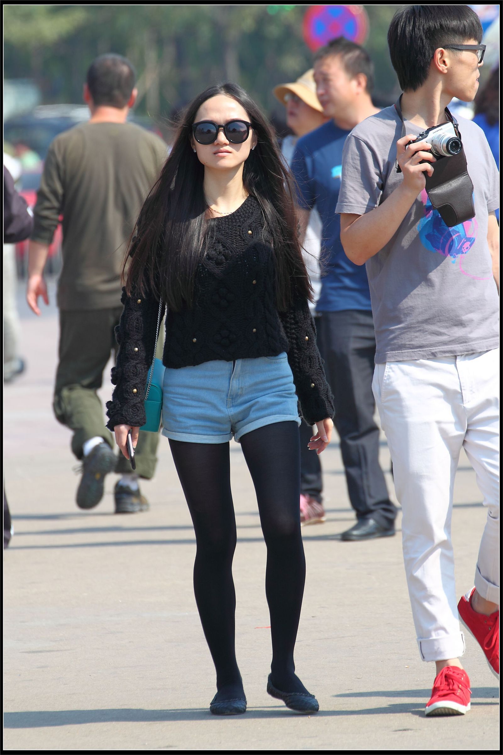 原创街拍丝袜美女042