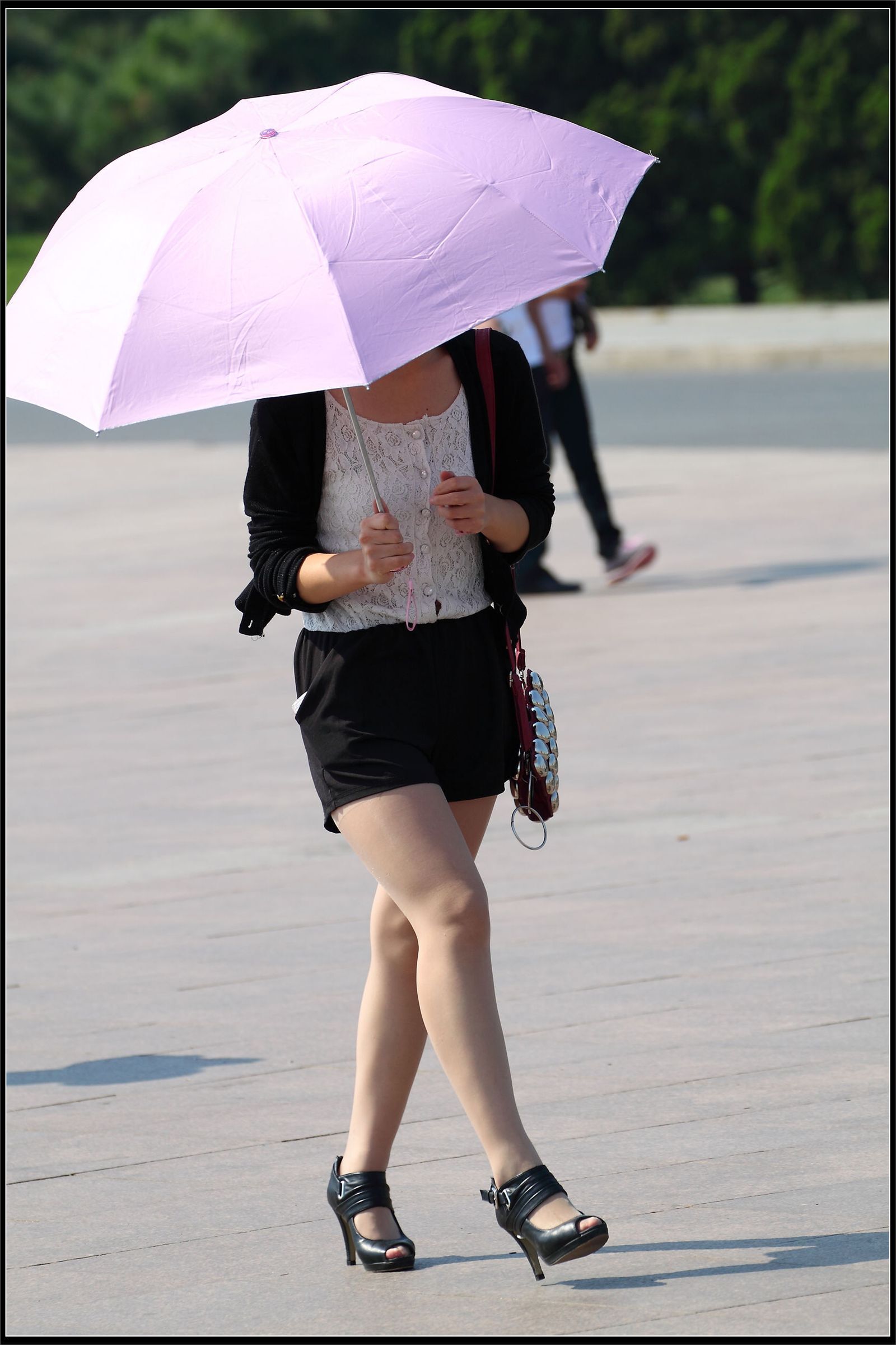 原创街拍丝袜美女042