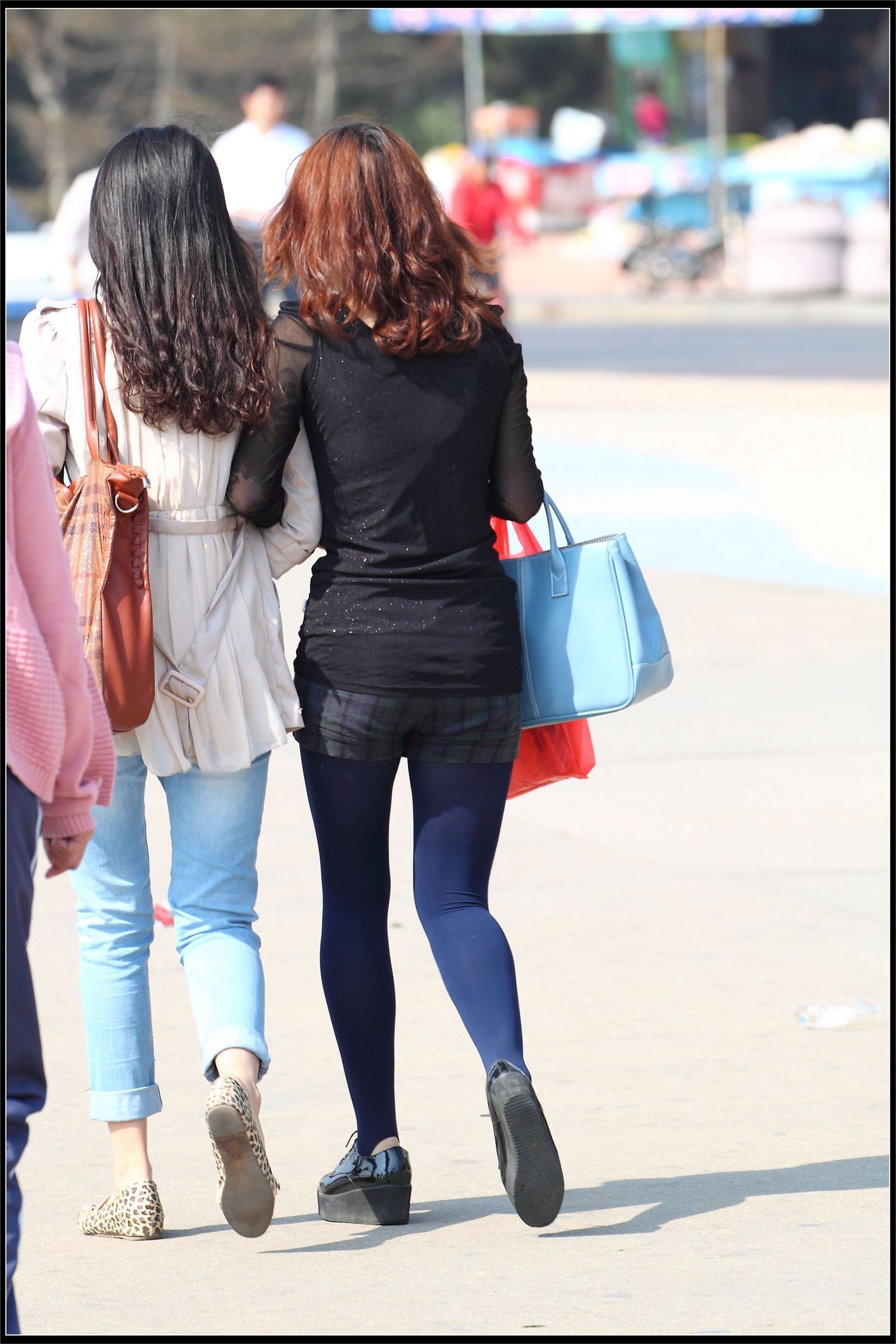 原创街拍丝袜美女042