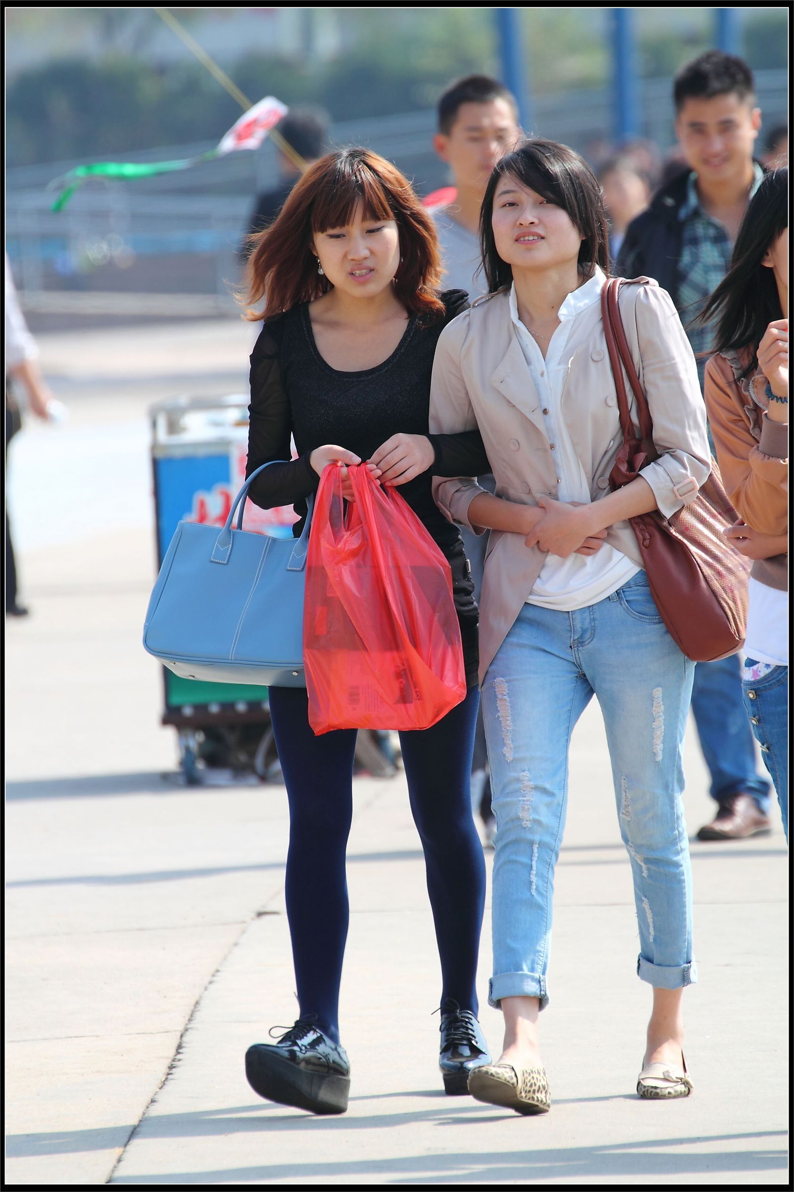 原创街拍丝袜美女042