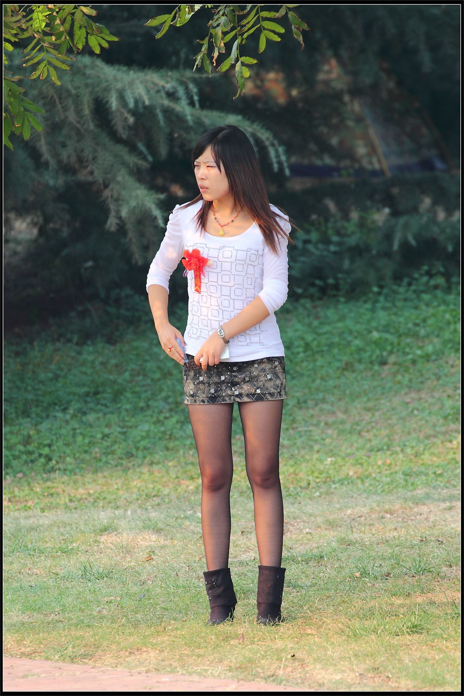 原创街拍丝袜美女042