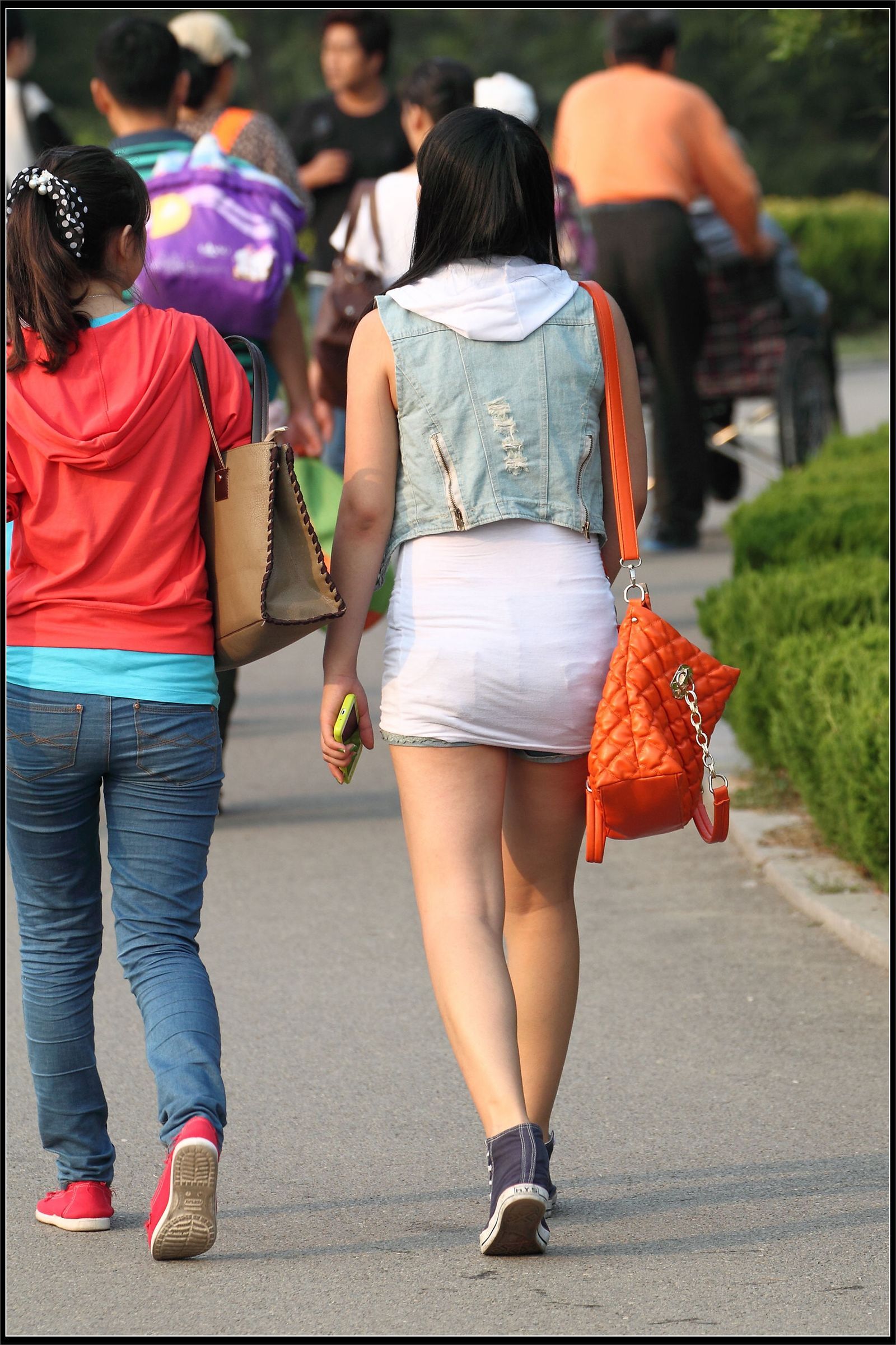 原创街拍丝袜美女042