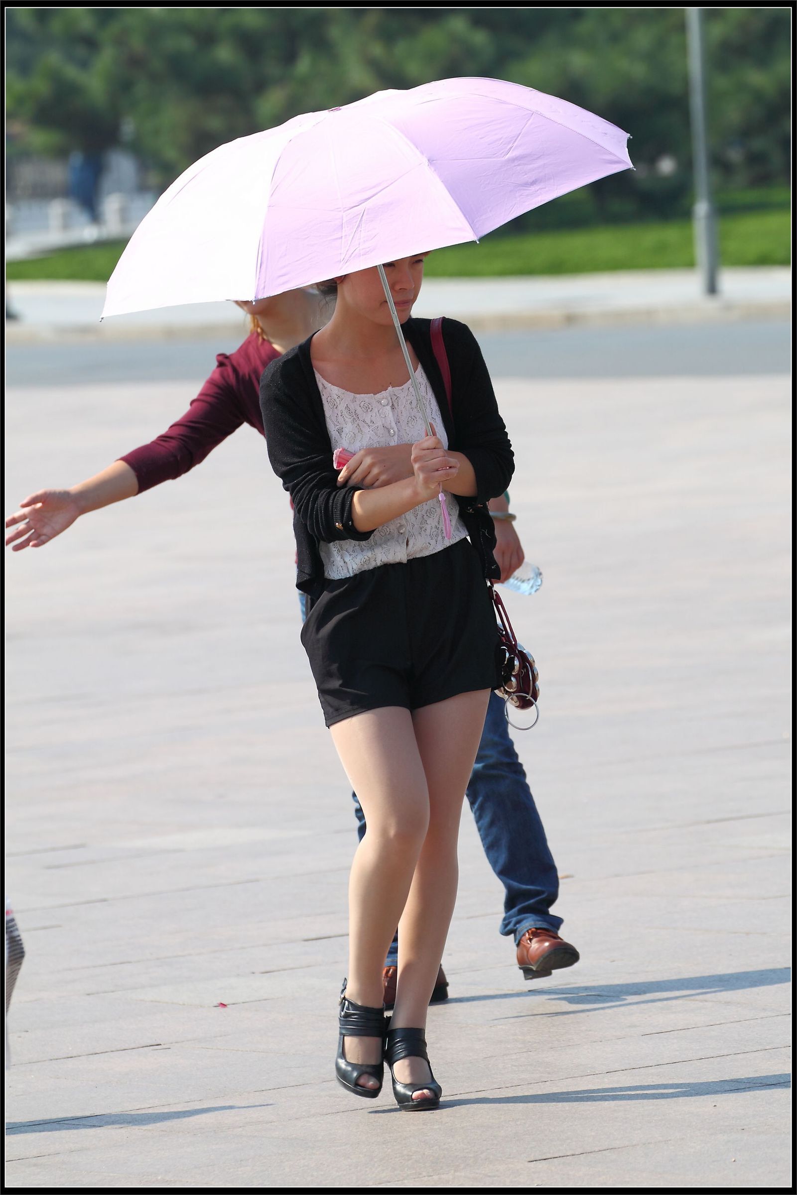 原创街拍丝袜美女042