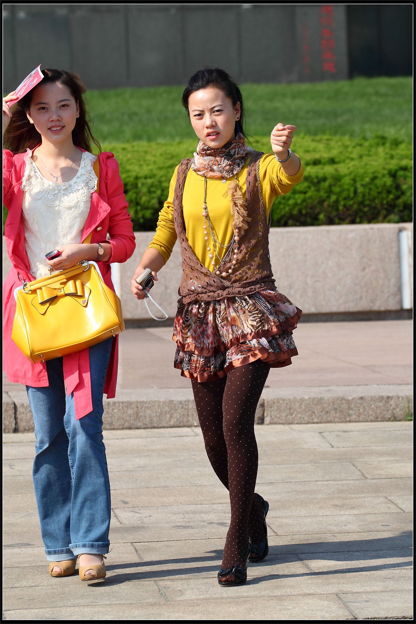 原创街拍丝袜美女042