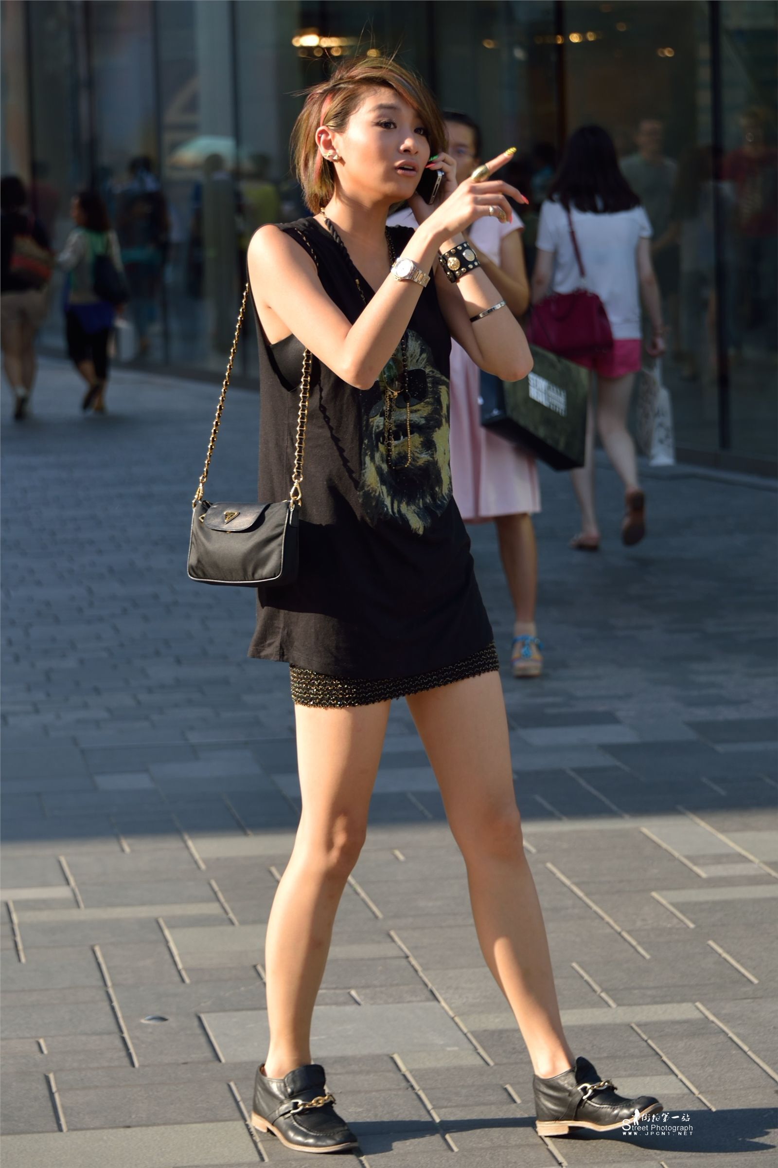 原创街拍丝袜美女043