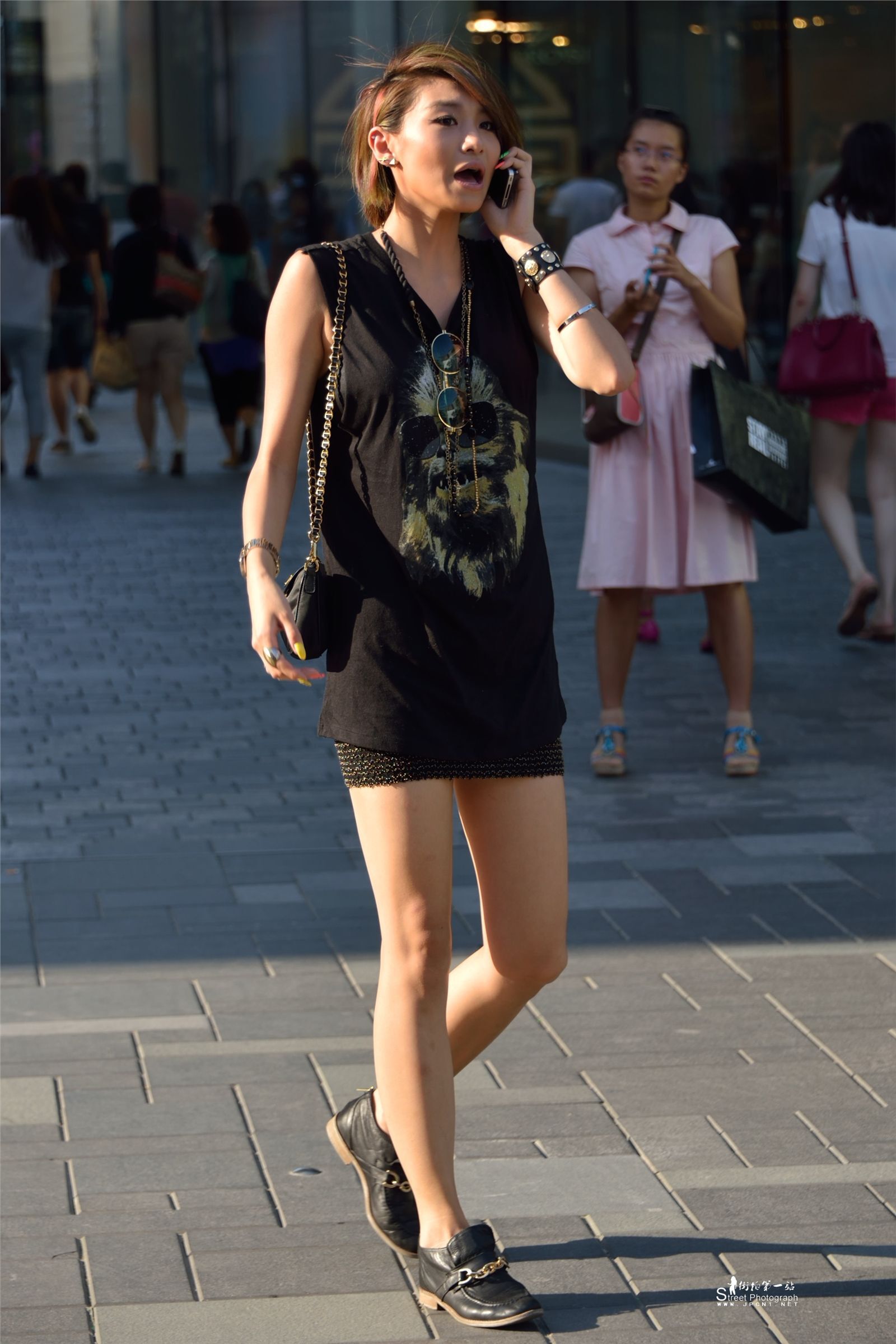 原创街拍丝袜美女043