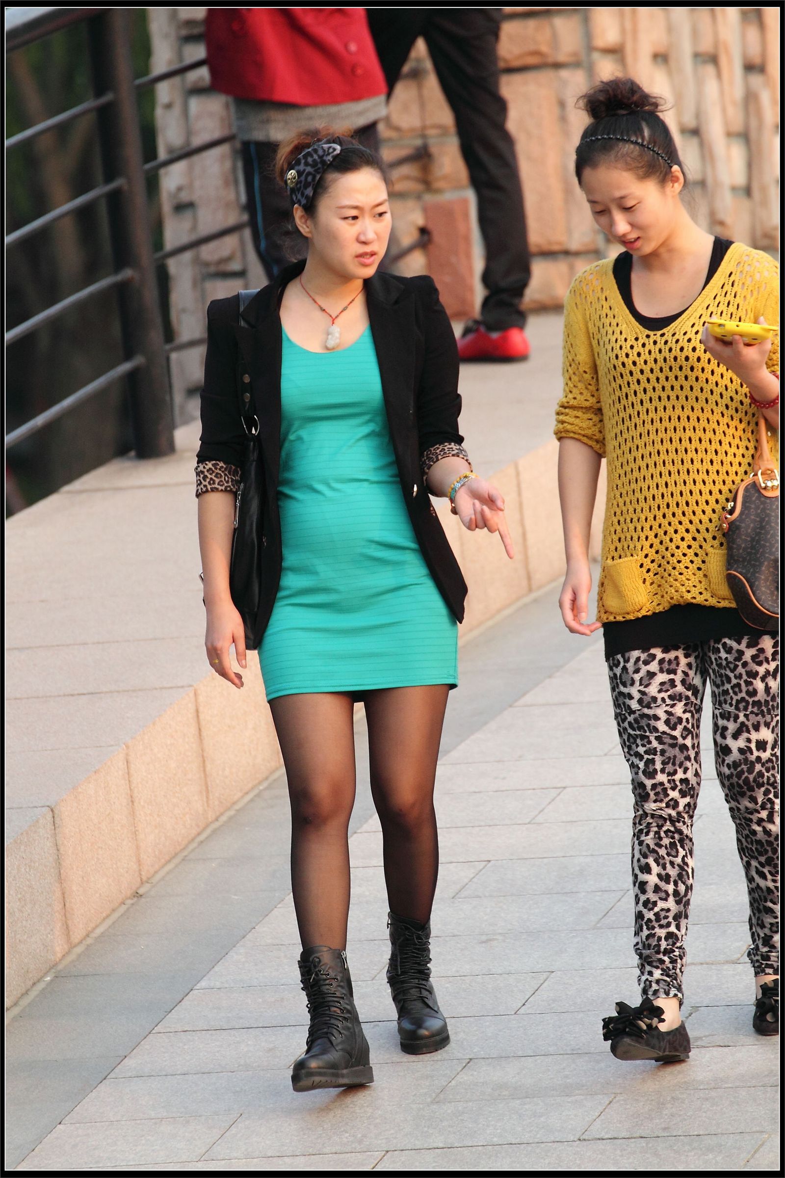 原创街拍丝袜美女043