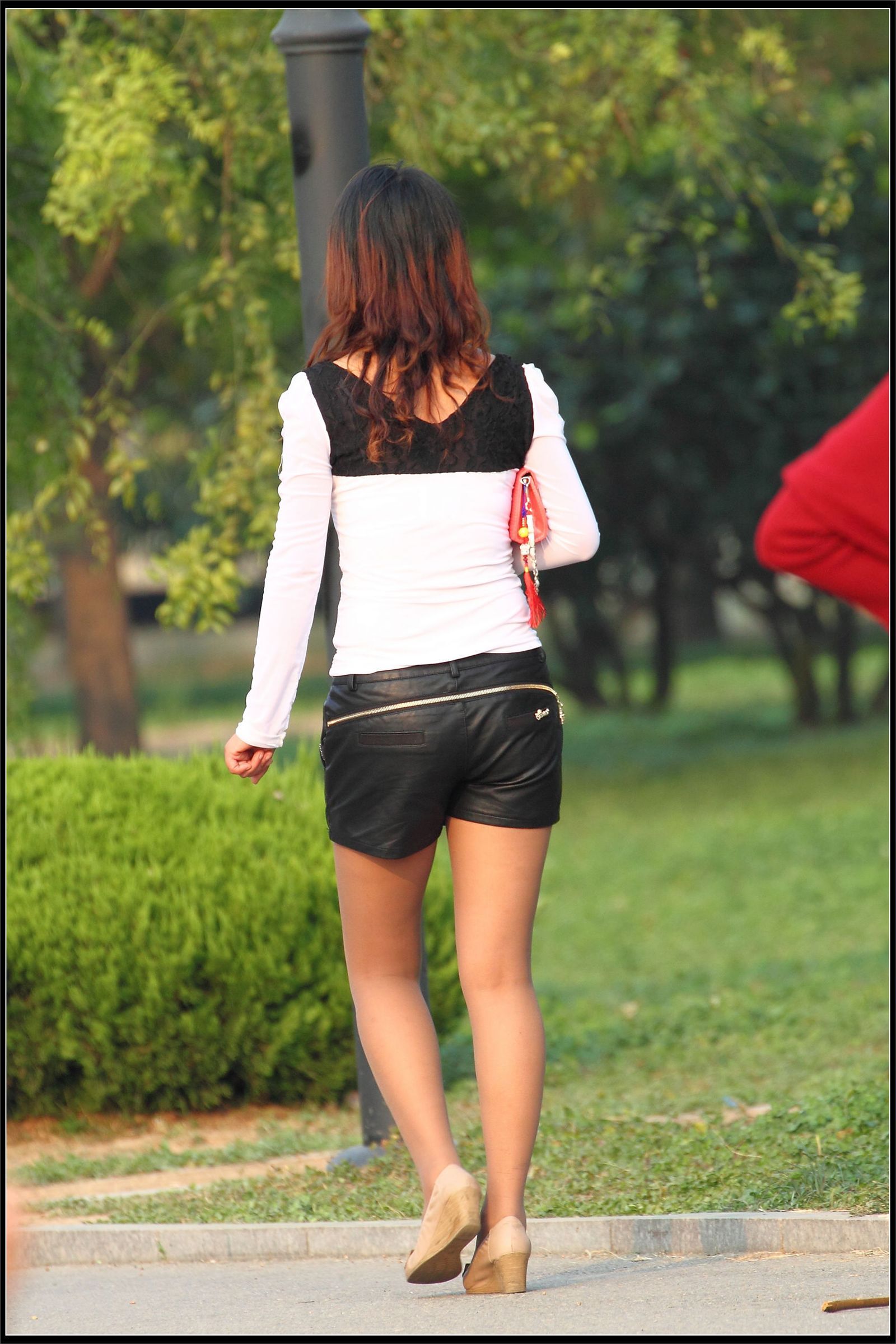 原创街拍丝袜美女043