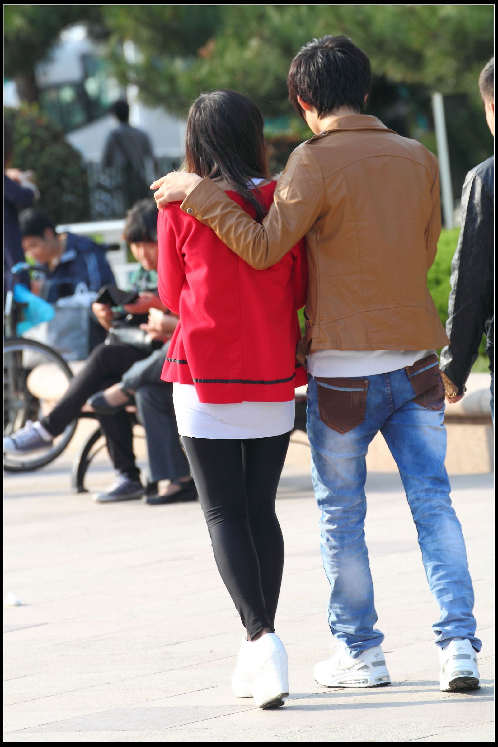 原创街拍丝袜美女043