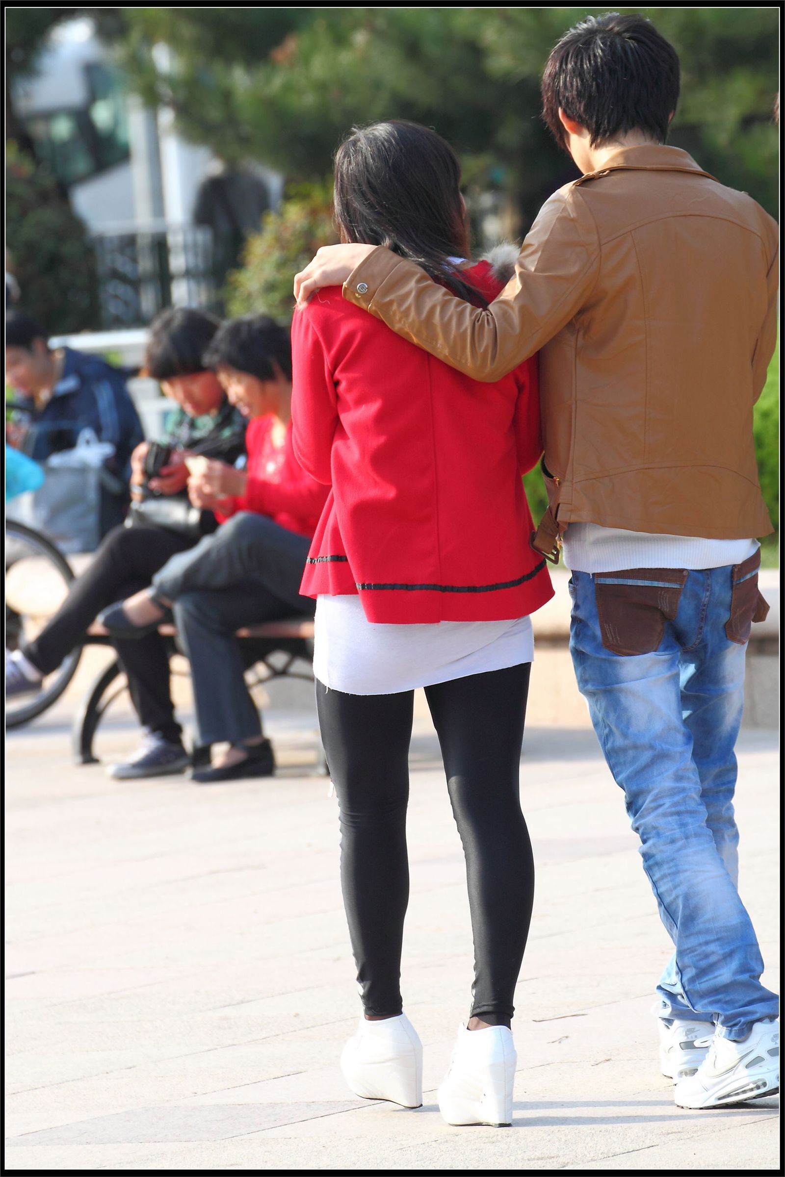 原创街拍丝袜美女043