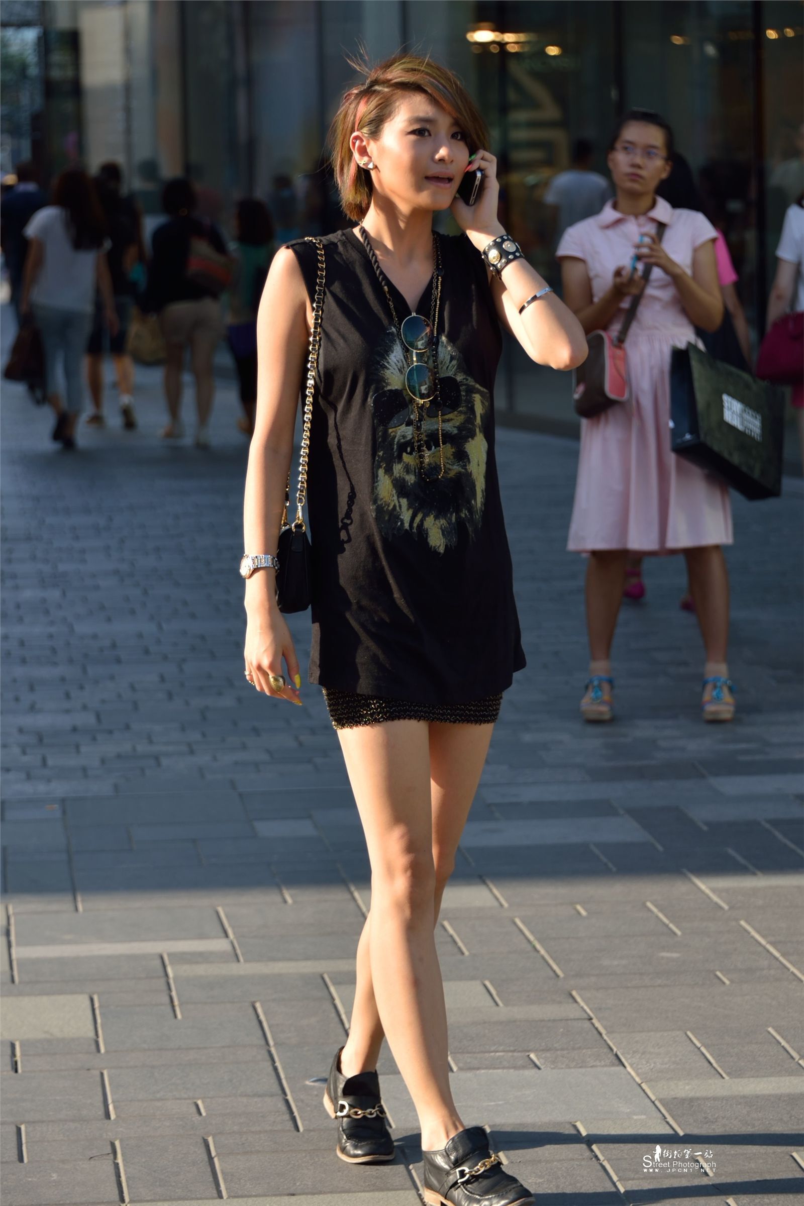 原创街拍丝袜美女043