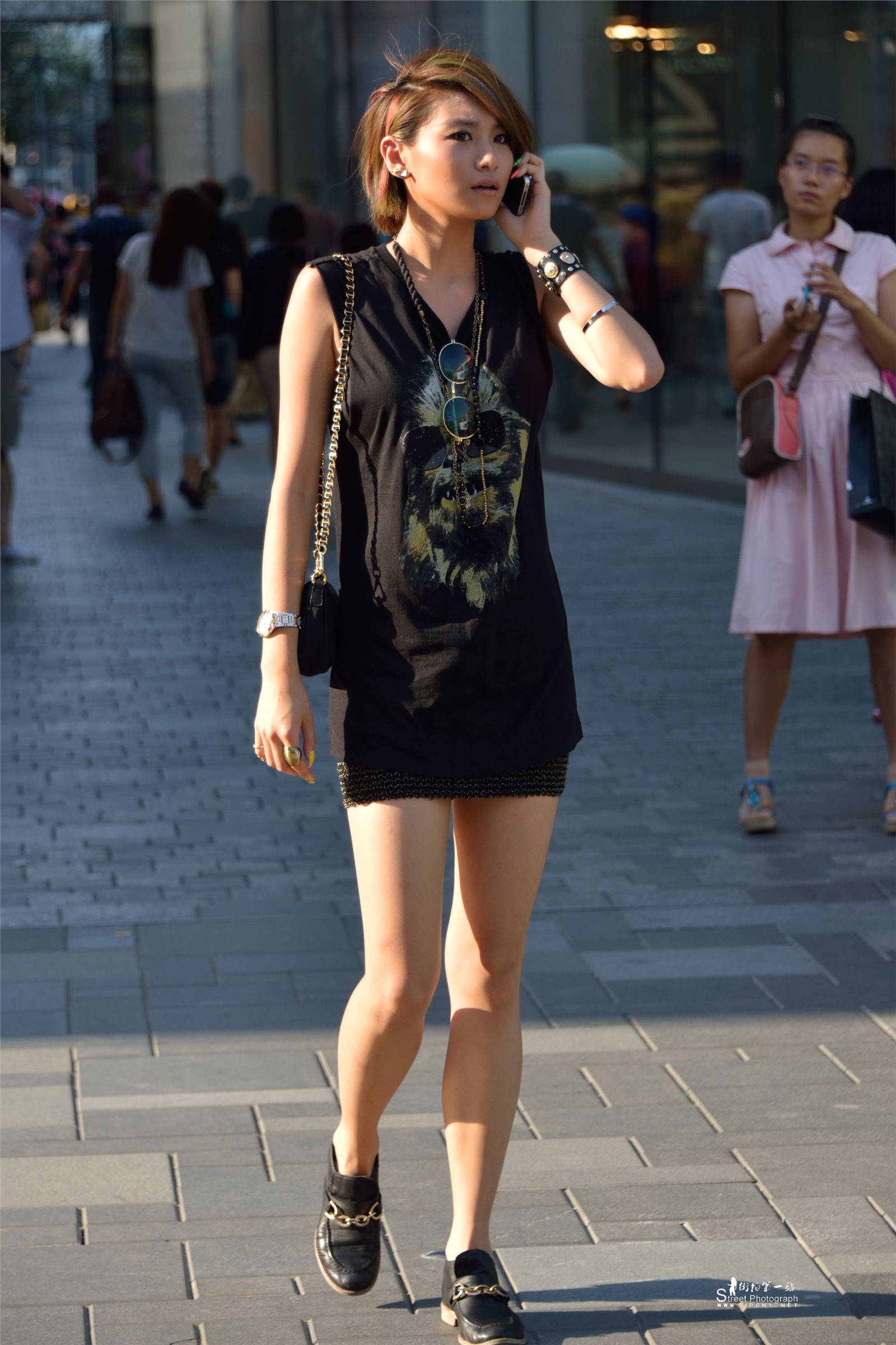 原创街拍丝袜美女043