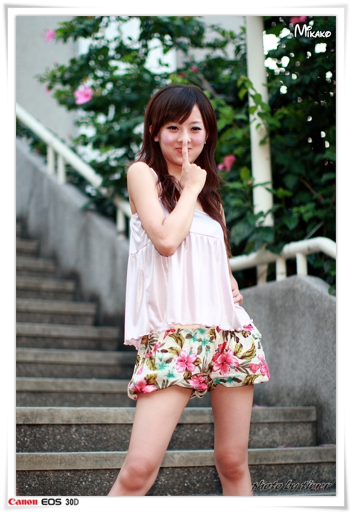 台湾妹子 果子@台中公園外拍