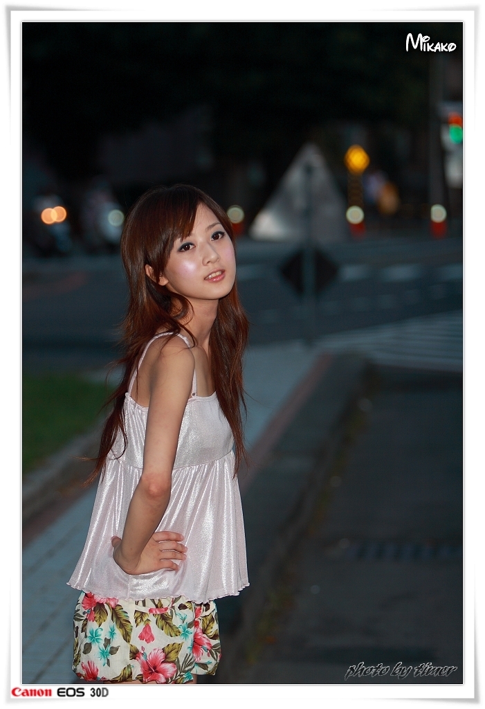 台湾妹子 果子@台中公園外拍