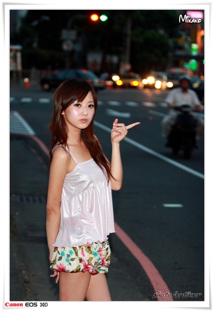 台湾妹子 果子@台中公園外拍