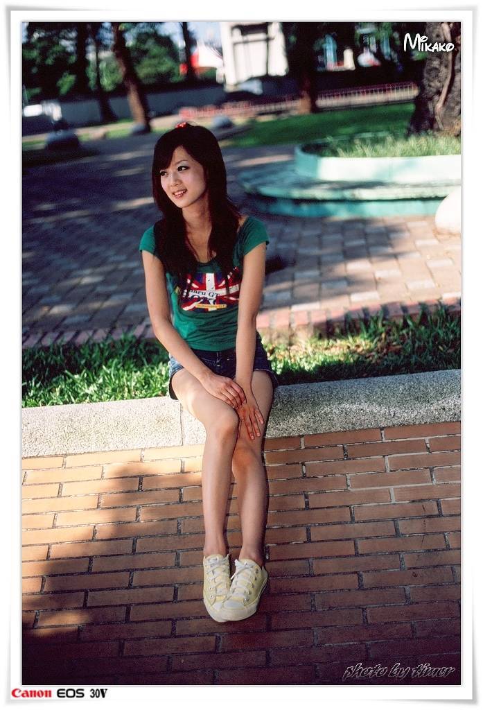 台湾妹子 果子@台中公園外拍