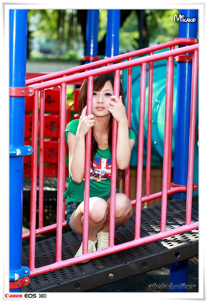 台湾妹子 果子@台中公園外拍