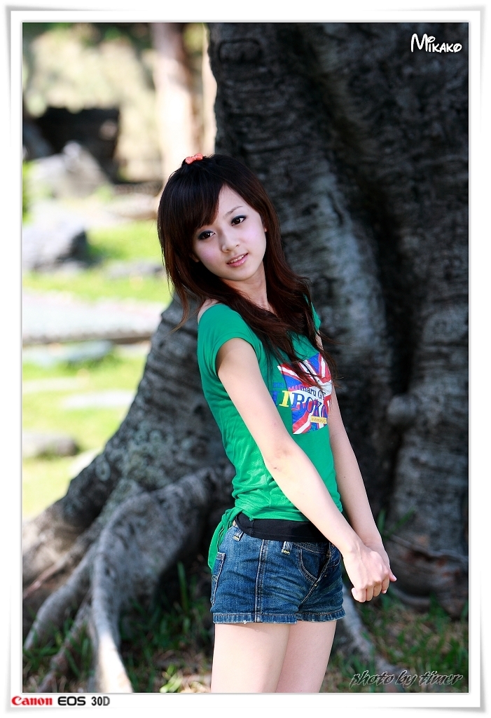 台湾妹子 果子@台中公園外拍