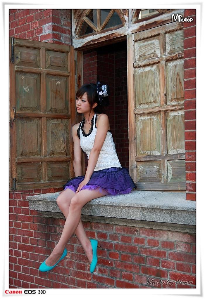 台湾妹子 果子@台中公園外拍