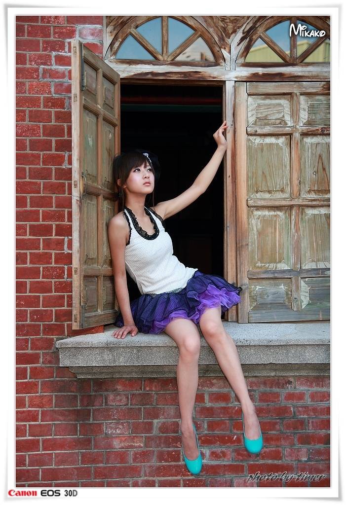 台湾妹子 果子@台中公園外拍