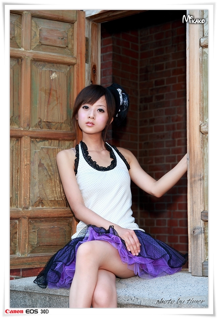 台湾妹子 果子@台中公園外拍