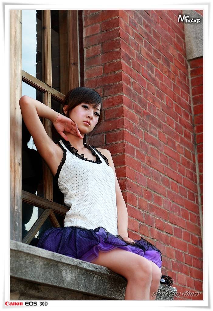 台湾妹子 果子@台中公園外拍